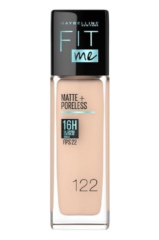 FIT ME® MATTE + PORELESS FOUNDATION/ 122 CREAMY BEIGE - MAYBELLINE.