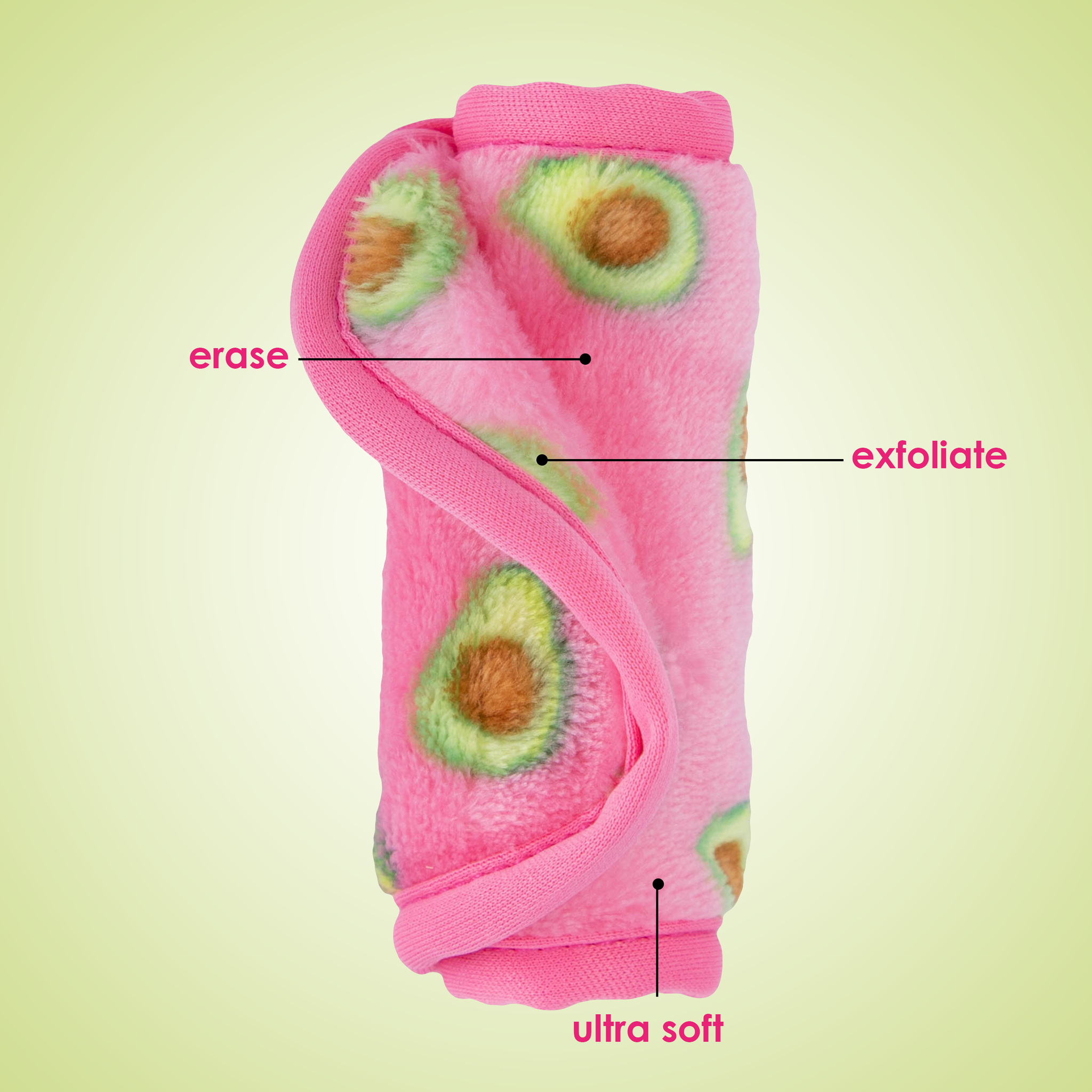 Mini Avocado MakeUp Eraser.