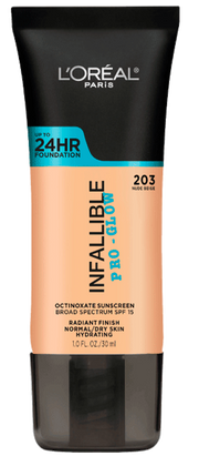 INFALLIBLE 24H PRO-GLOW / 203 NUDE BEIGE - L'Oréal Paris