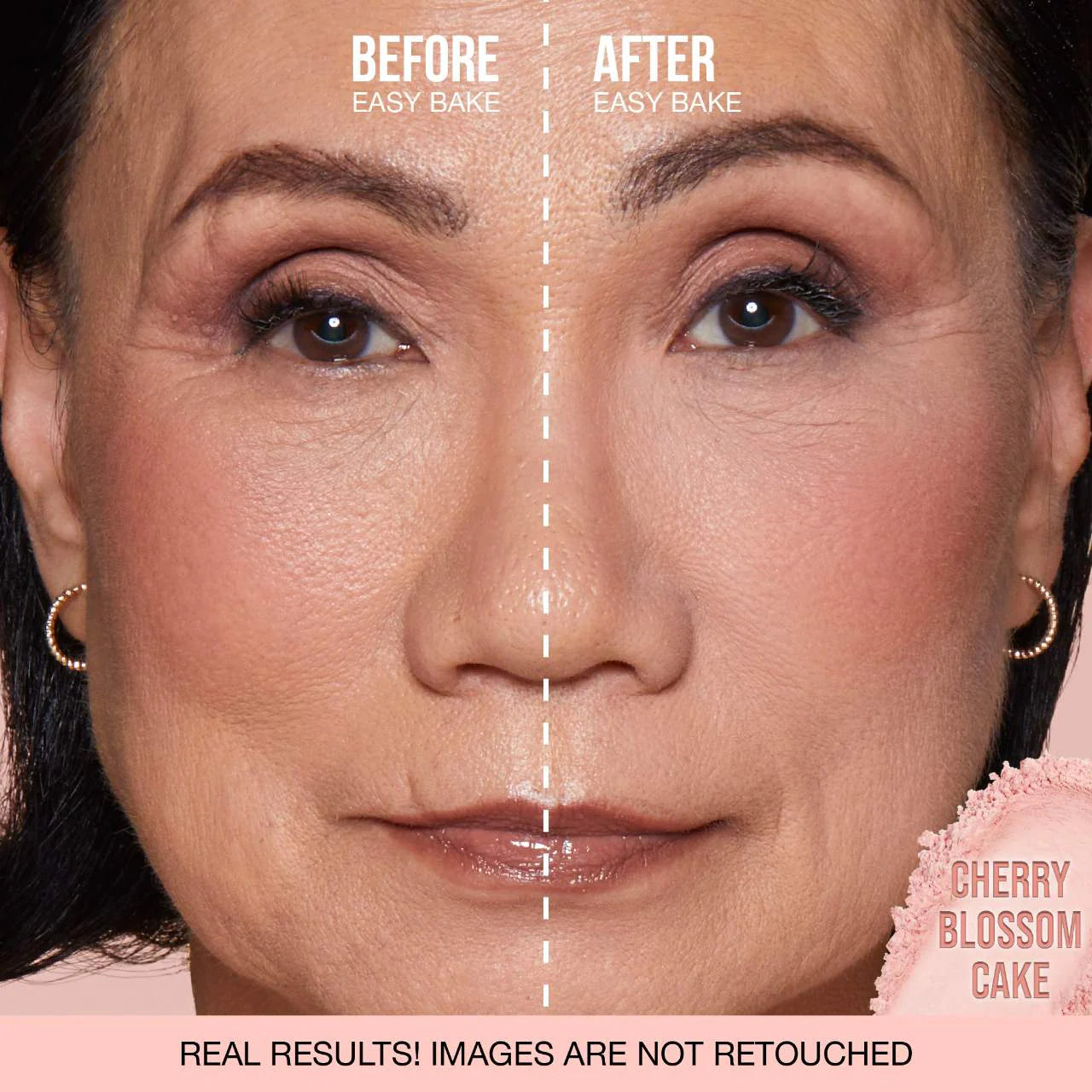 Mini Easy Bake Loose Baking & Setting Powder/ Cherry Blossom - HUDA BEAUTY