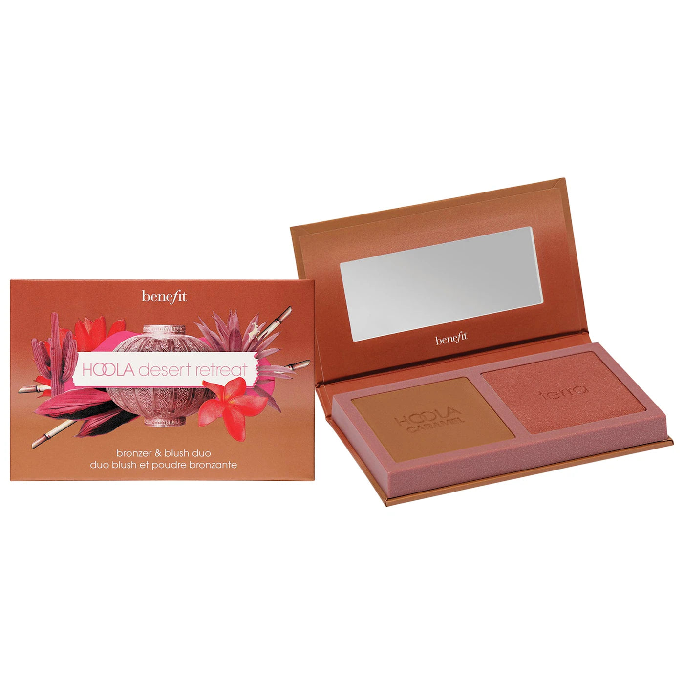 Hoola & WANDERful World Duo Mini Bronzer & Blush Value Set/Hoola Desert Retreat - Hoola Caramel - Benefit  - PREVENTA.