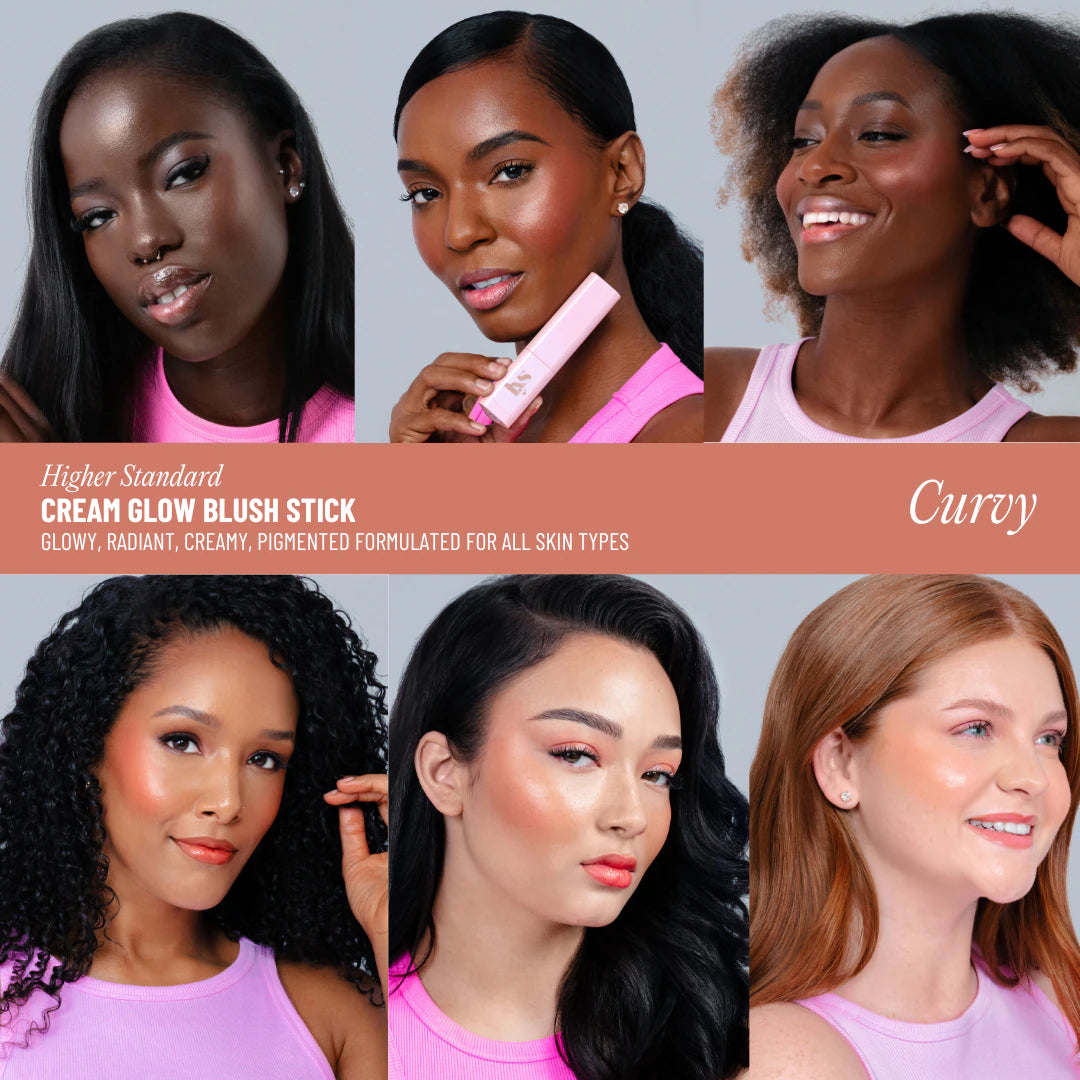 Higher Standard Cream Glow Blush Sticks - Curvy - LYS Beauty.