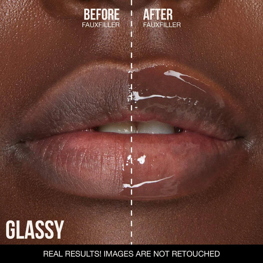 Faux Filler Shiny Non-Sticky Lip Gloss/ Glassy -Huda Beauty - PREVENTA.