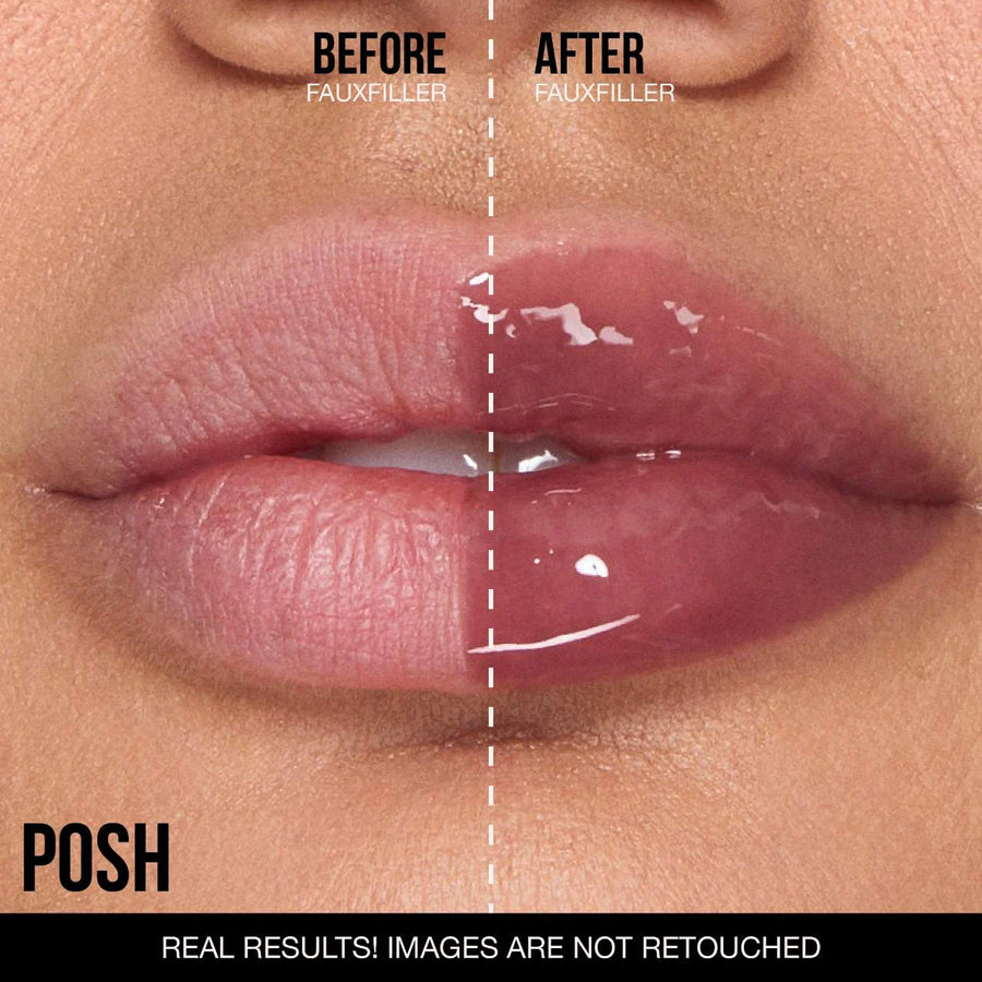 Faux Filler Shiny Non-Sticky Lip Gloss/ Posh -Huda Beauty - PREVENTA.
