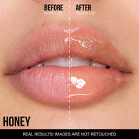Faux Filler Shiny Non-Sticky Lip Gloss/ Honey -Huda Beauty - PREVENTA.