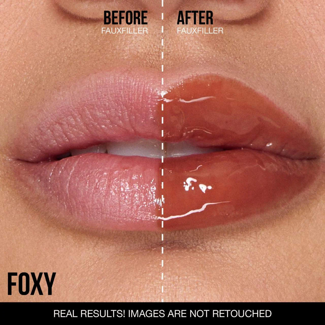 Faux Filler Shiny Non-Sticky Lip Gloss/ Foxy -Huda Beauty - PREVENTA.