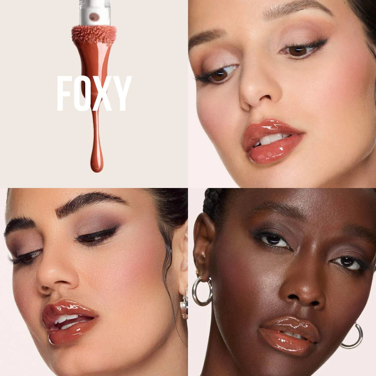 Faux Filler Shiny Non-Sticky Lip Gloss/ Foxy -Huda Beauty - PREVENTA.