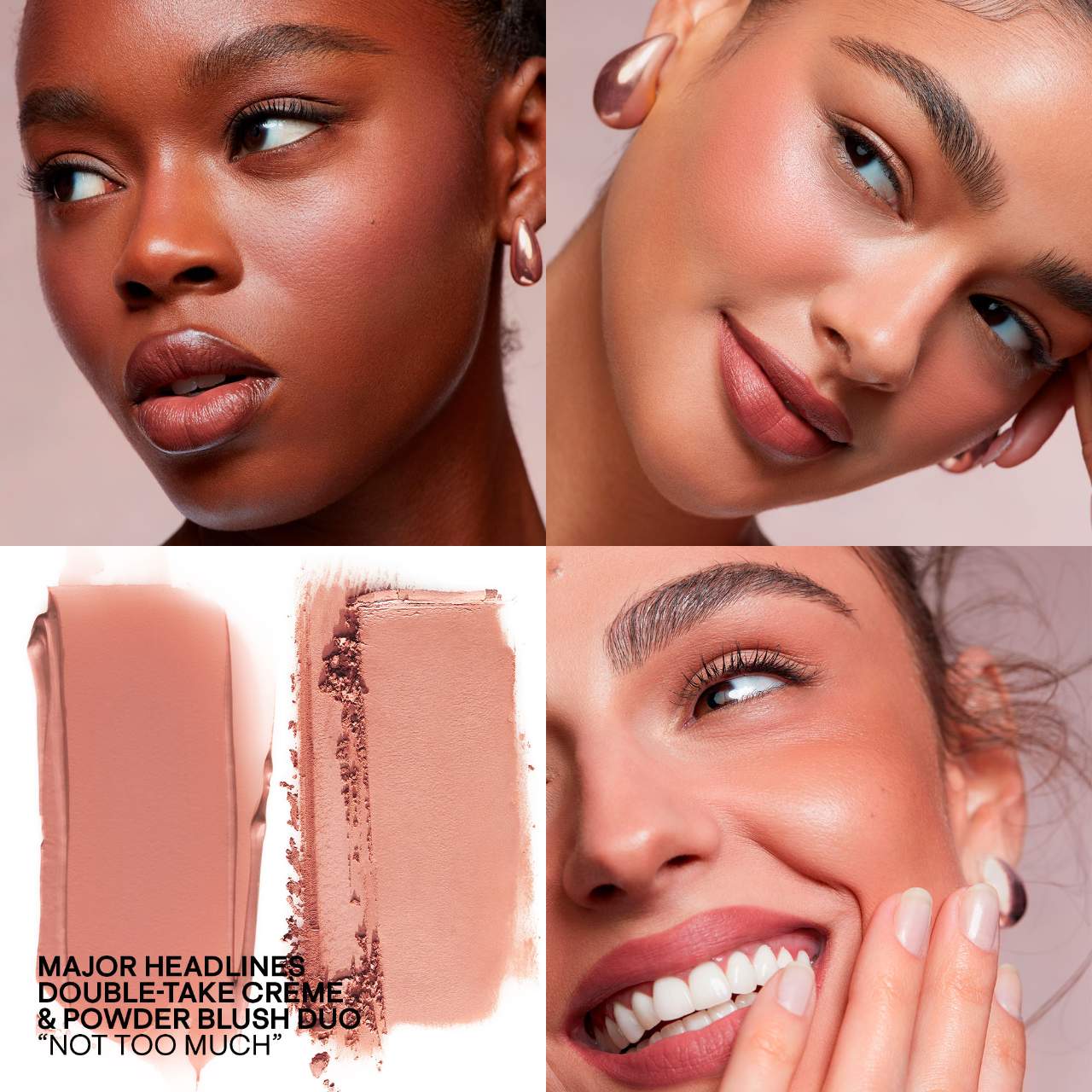 Major Headlines Double-Take Crème & Powder Blush Duo / Not Too Much  - PATRICK TA