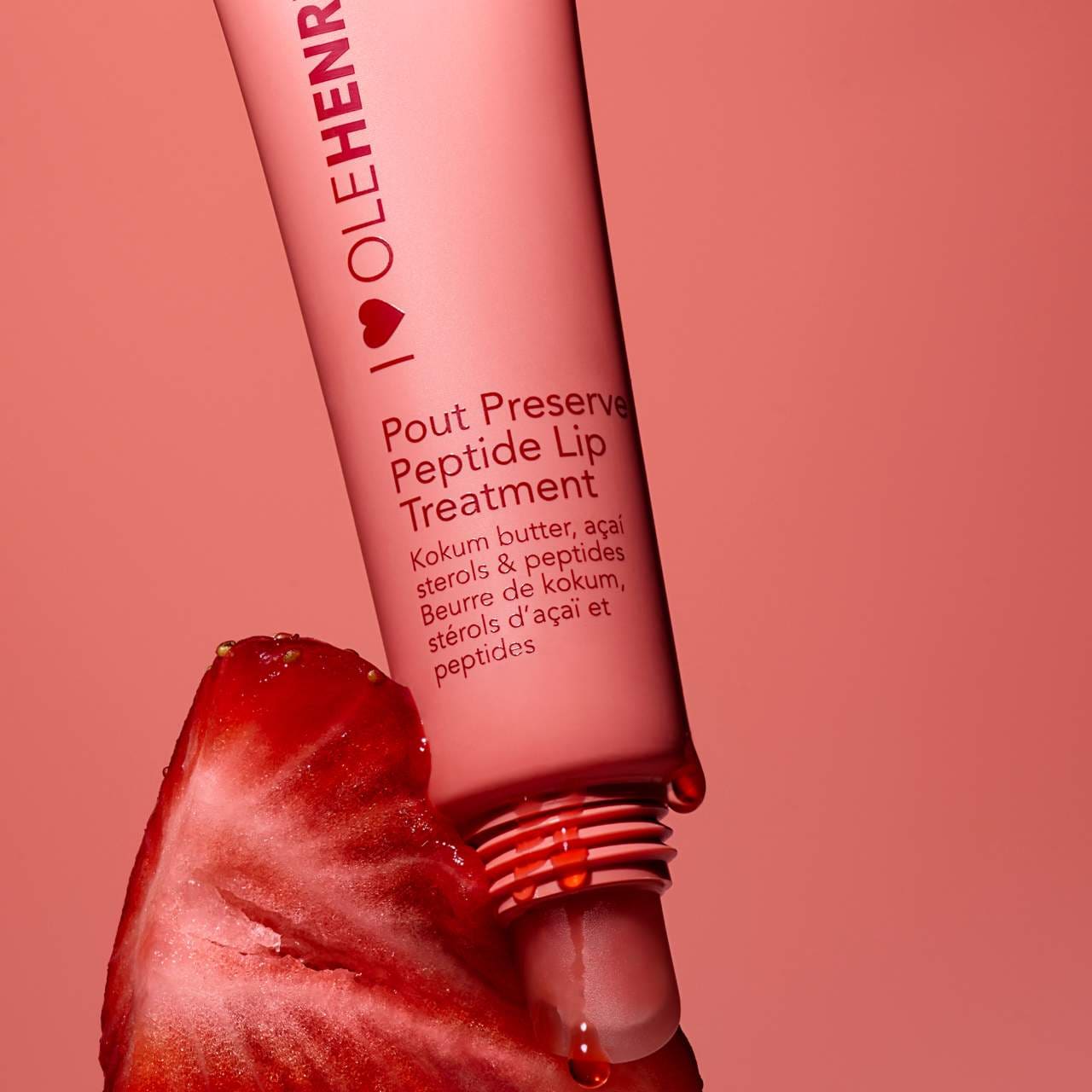 Pout Preserve Hydrating Peptide Lip Treatment - Strawberry Sorbet - OLEHENRIKSEN.