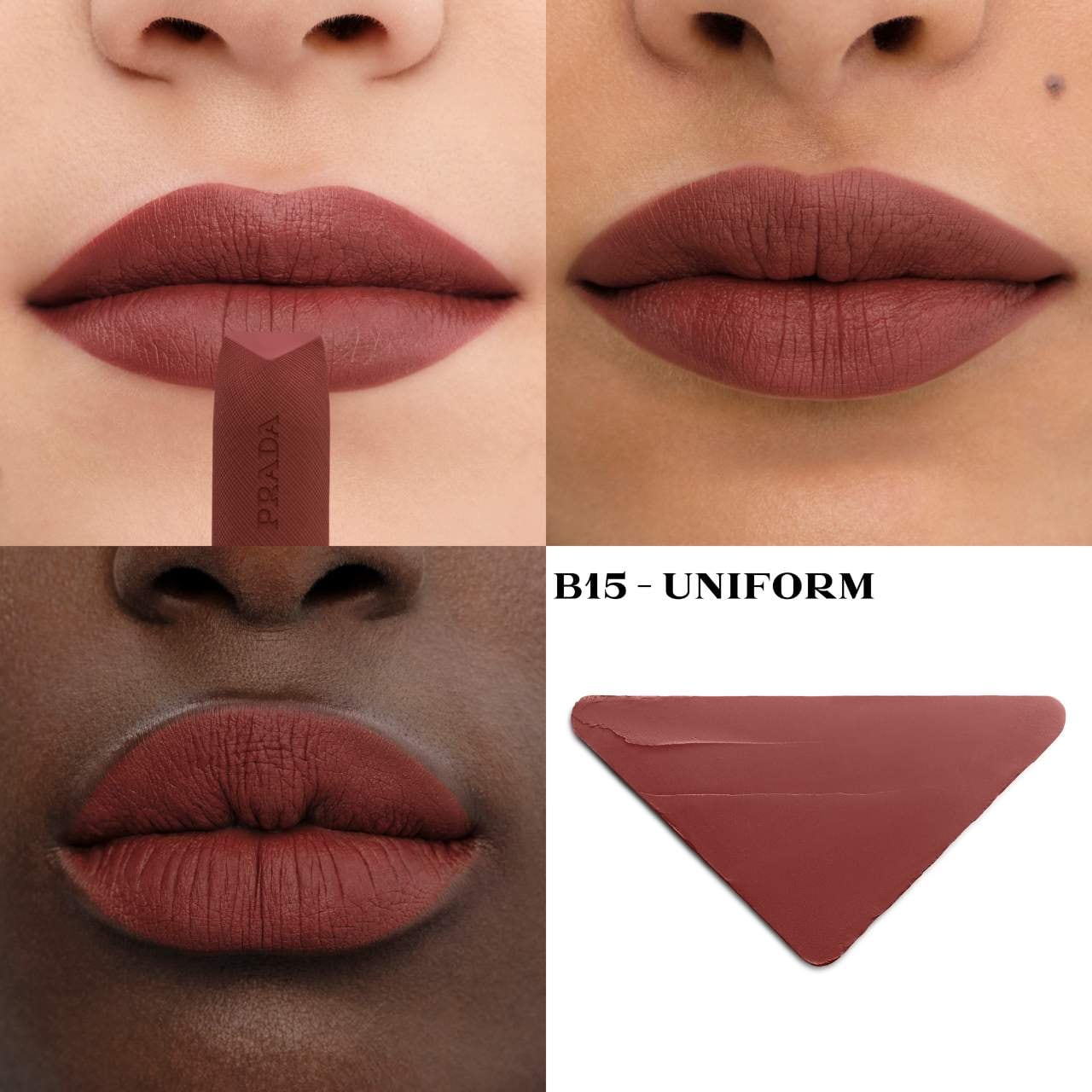 Monochrome Hyper Matte Refillable Lipstick /B15 UNIFORM - Prada Beauty - PREVENTA