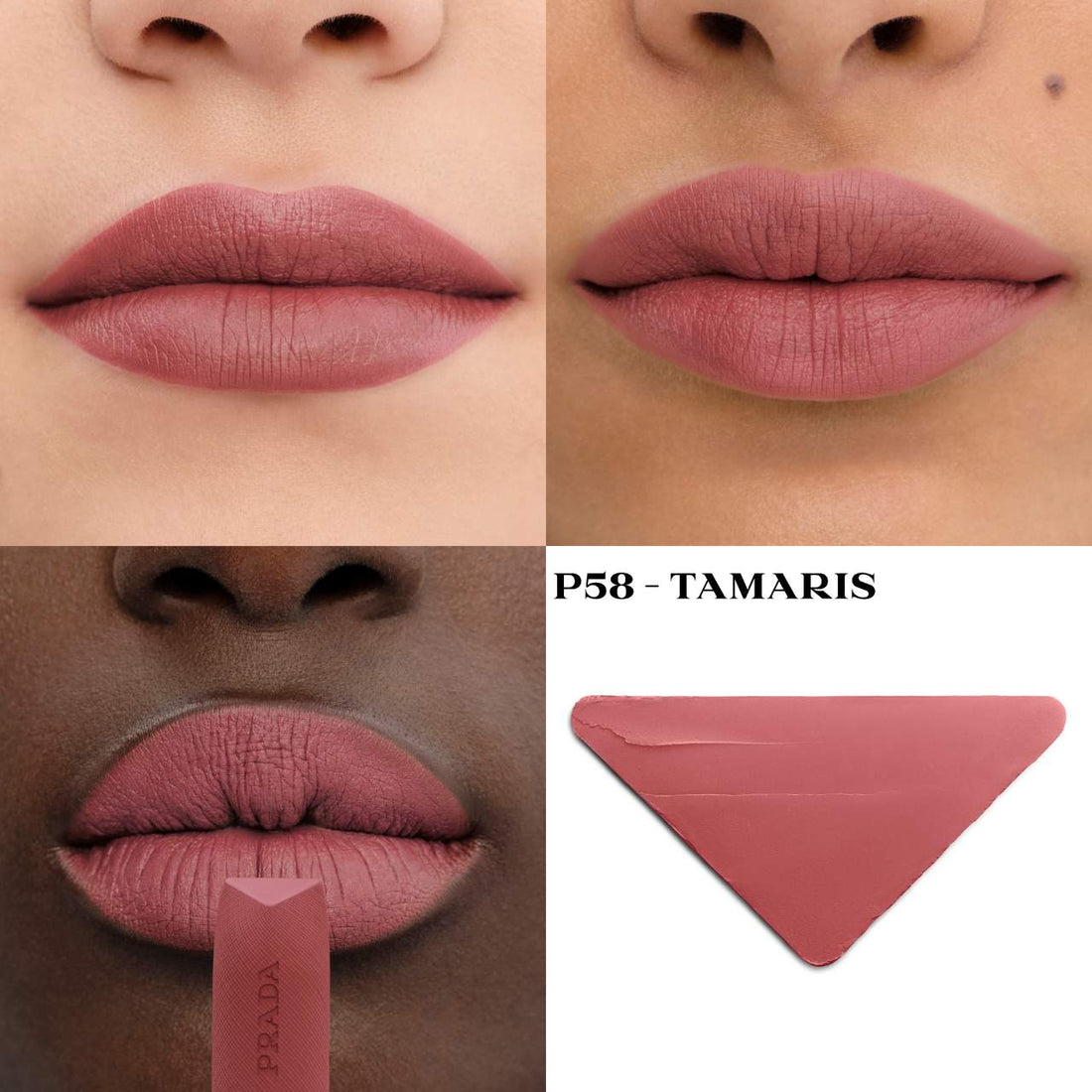 Monochrome Hyper Matte Refillable Lipstick /P58 TAMARIS - Prada Beauty - PREVENTA