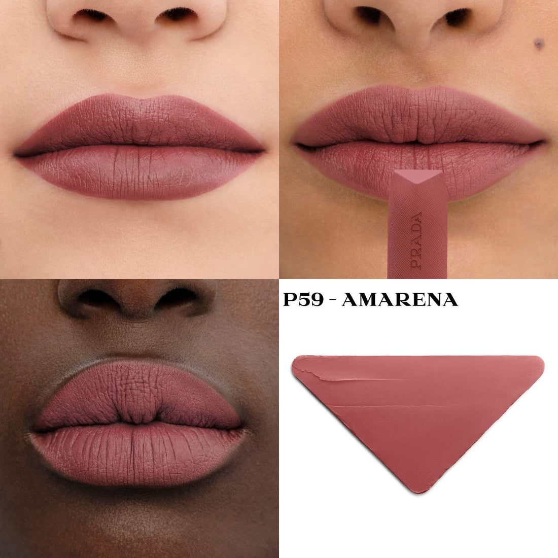 Monochrome Hyper Matte Refillable Lipstick /P59 AMARENA - Prada Beauty - PREVENTA