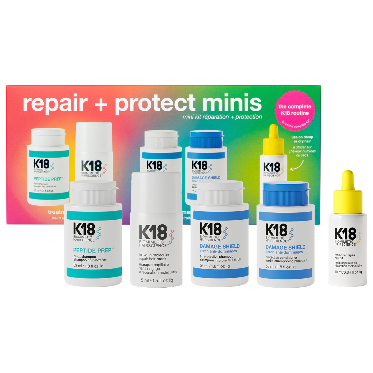 Repair + Protect Mini's Hair Set - K18 Biomimetic Hairscience