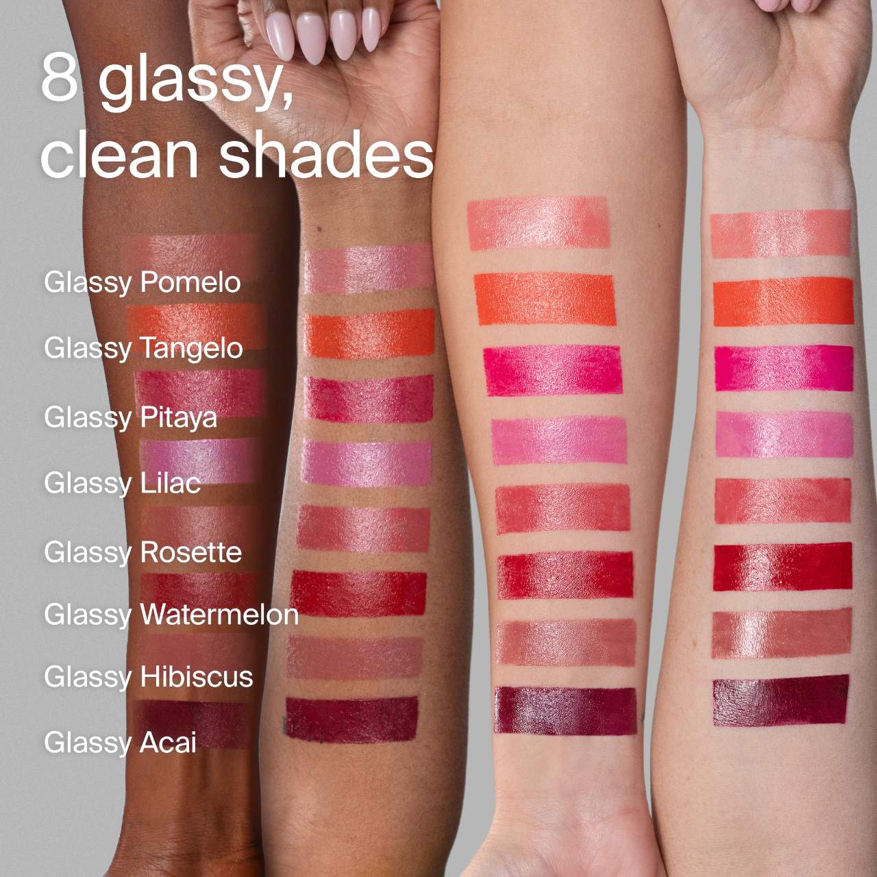 Color Fuse Longwear Hydrating Glassy Lip + Cheek Blush Balm Stick /Glassy Acai  - HAUS LABS BY LADY GAGA.