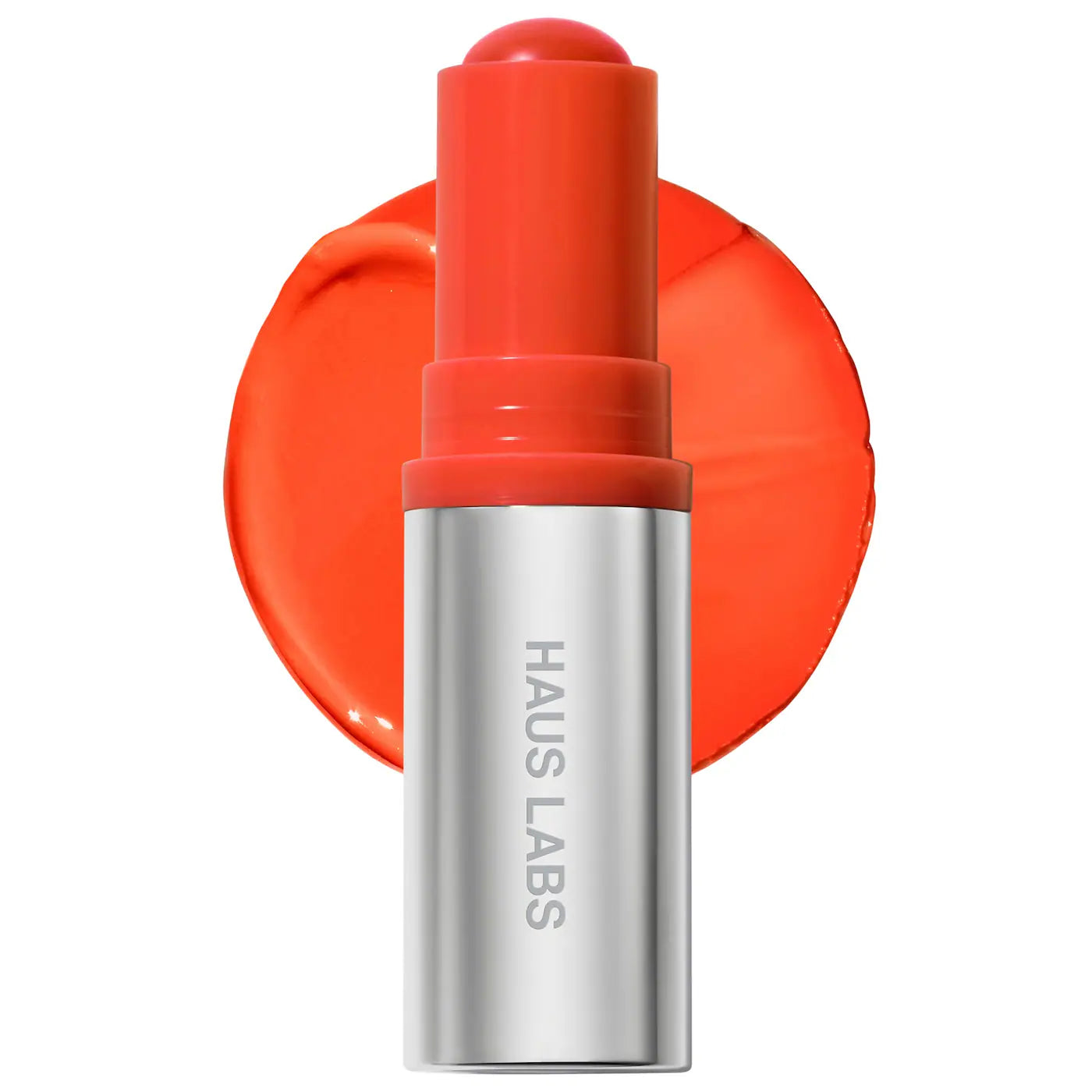 Color Fuse Longwear Hydrating Glassy Lip + Cheek Blush Balm Stick /Glassy Tangelo - HAUS LABS BY LADY GAGA.