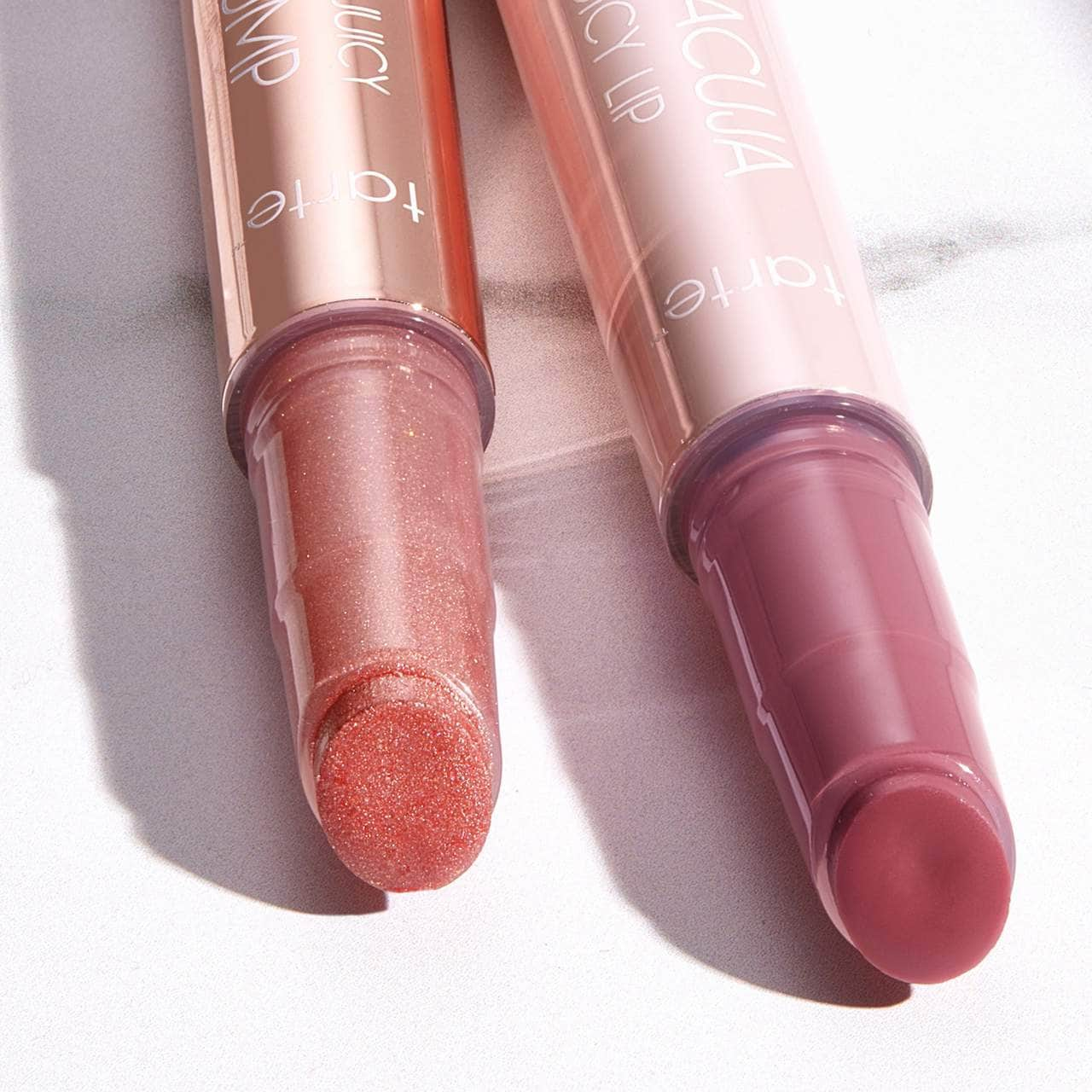 Maracuja juicy top hits lip duo / Hibiscus & Rose Shimmer Glass - Tarte.