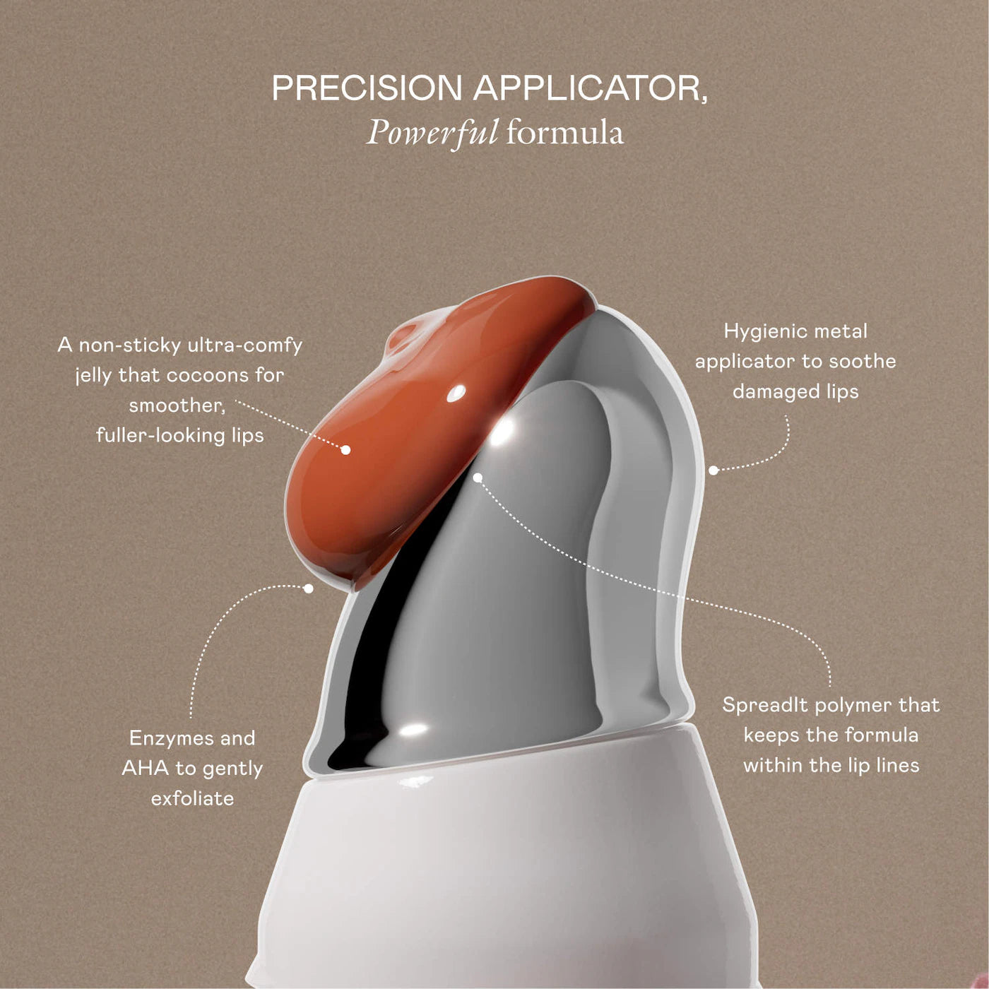 Le Chouchou Exfoliating + Softening Peptide Lip Balm/ Burnt Malai- EADEM PREVENTA.