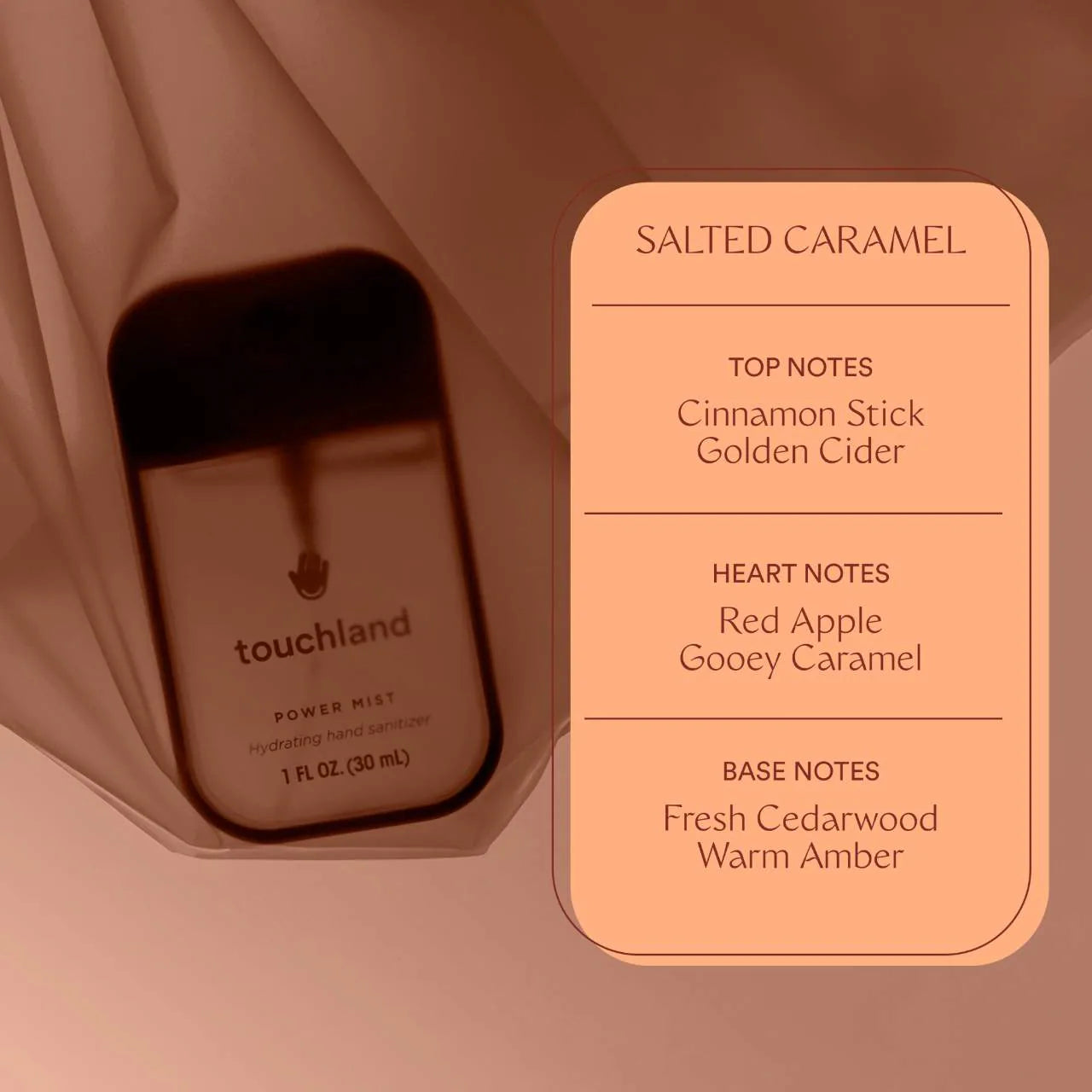 Power Mist Hydrating Hand Sanitizer/Salted Caramel - Touchland.
