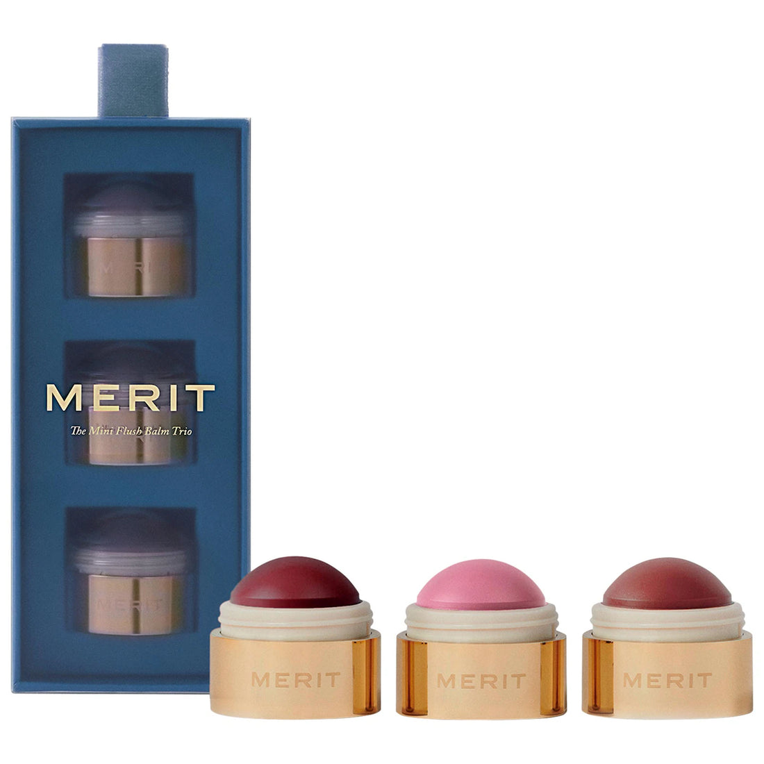 Mini Flush Balm Cream Blush Trio Set  - Merit PREVENTA.