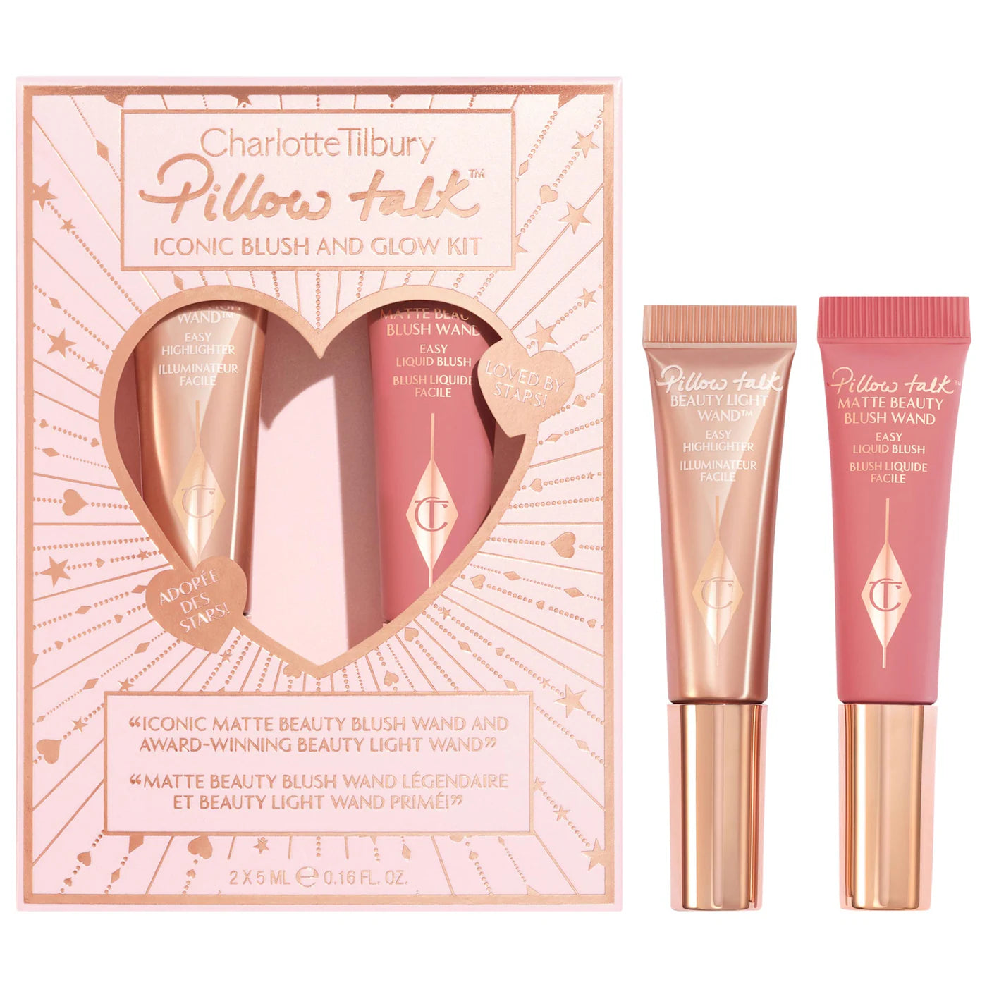 Mini Pillow Talk Iconic Blush and Glow Kit Set - Charlotte Tilbury.