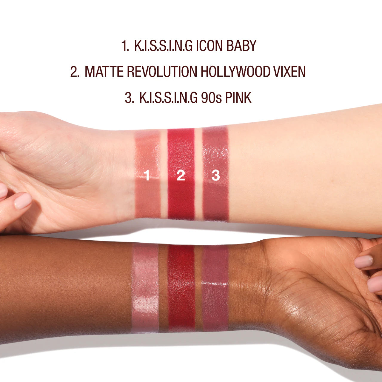 Mini Iconic Hollywood Lipstick Trio Set - Charlotte Tilbury.