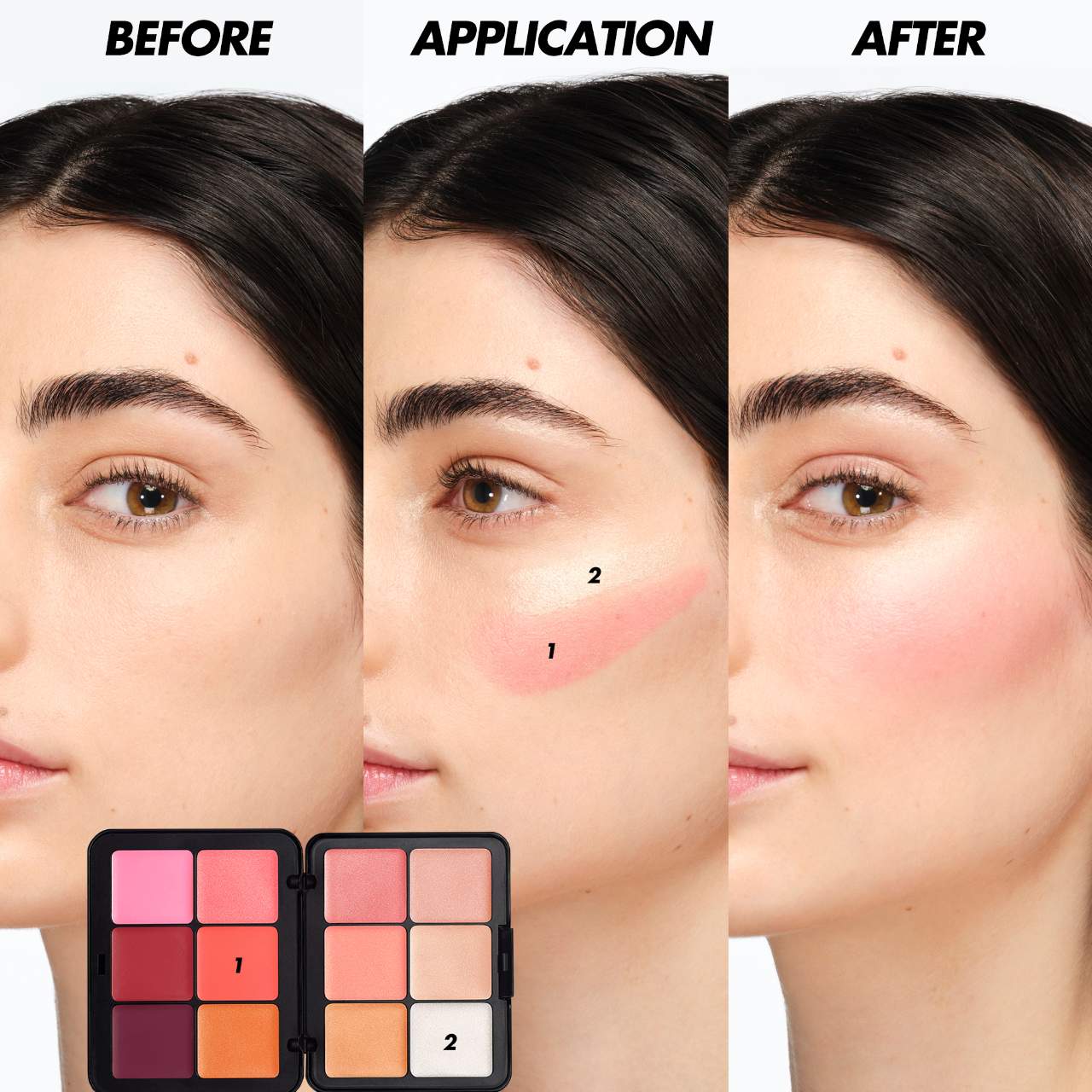 HD Skin Blush & Glow Longwear Cream Face Palette - MAKE UP FOR EVER