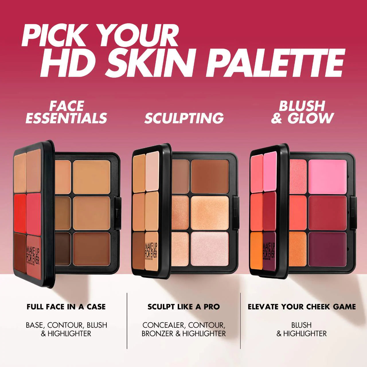 HD Skin Blush & Glow Longwear Cream Face Palette - MAKE UP FOR EVER