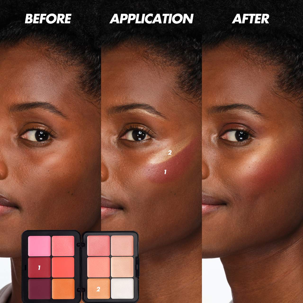 HD Skin Blush & Glow Longwear Cream Face Palette - MAKE UP FOR EVER