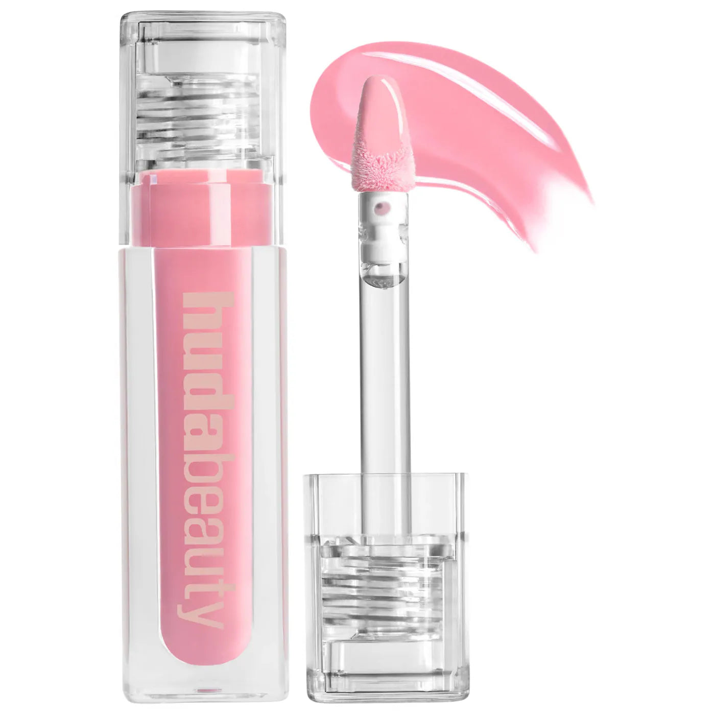 Faux Filler Shiny Non-Sticky Lip Gloss / UUU Baby  - HUDA BEAUTY.