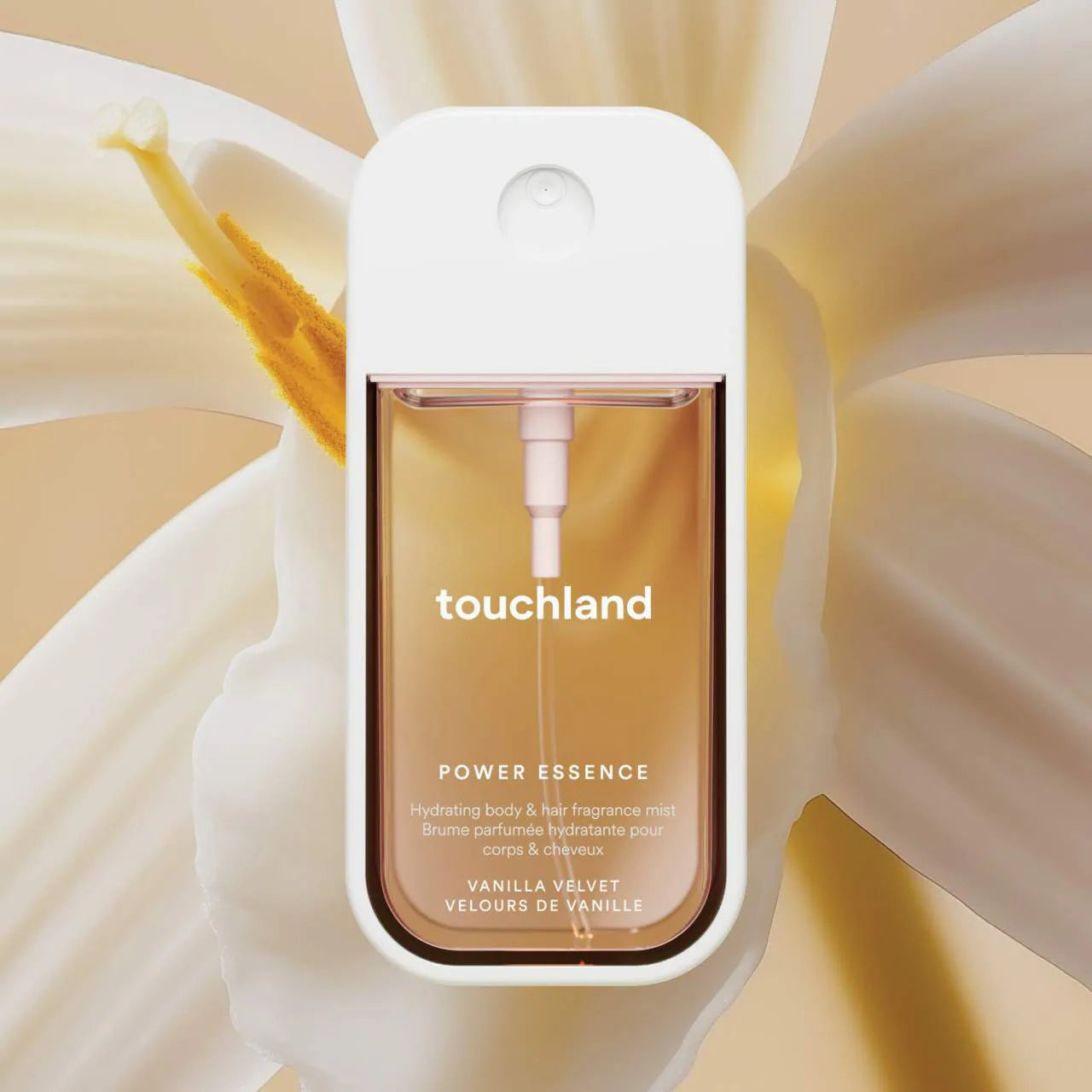 Vanilla Velvet Power Essence Body & Hair Fragrance Mist- Touchland .