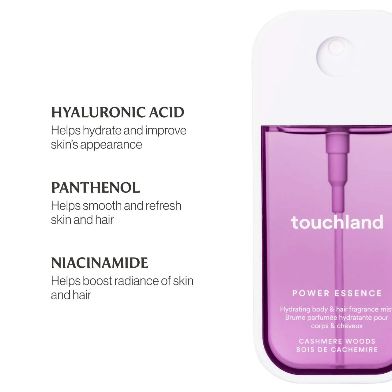 Cashmere Woods Power Essence Body & Hair Fragrance Mist - Touchland    PREVENTA