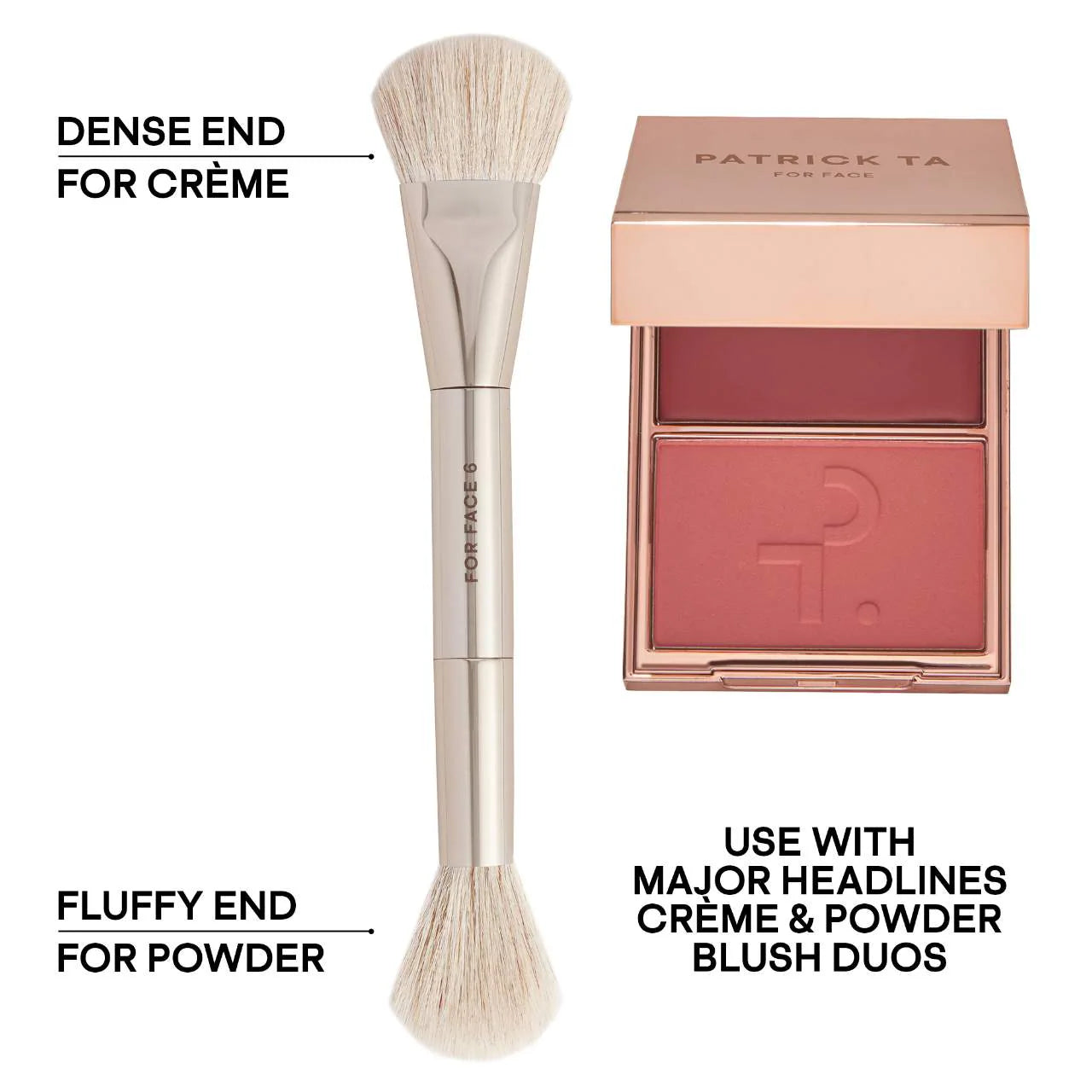 Dual Ended Precision Blush Brush - PATRICK TA