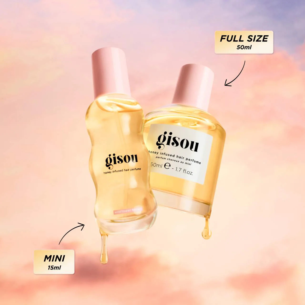 Mini Wildflower Honey Infused Hair Perfume 15ML - Gisou  PREVENTA.