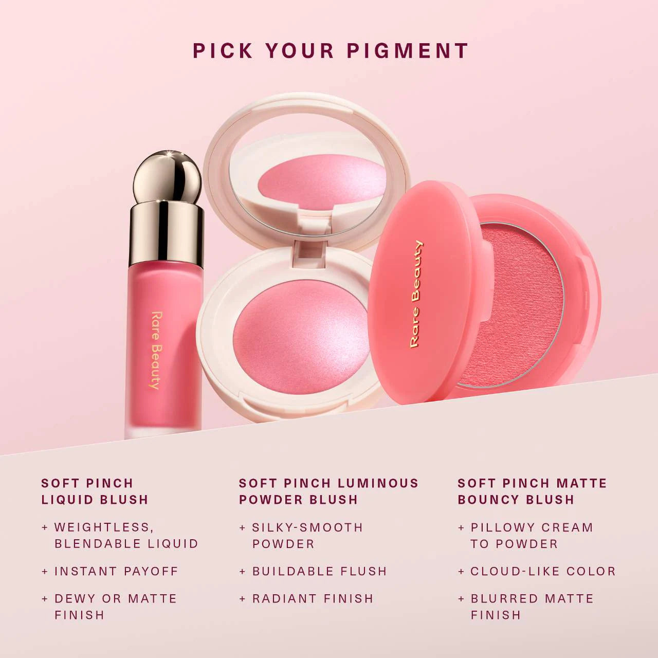 Soft Pinch Matte Bouncy Blush/ Hope - Rare Beauty by Selena Gomez.