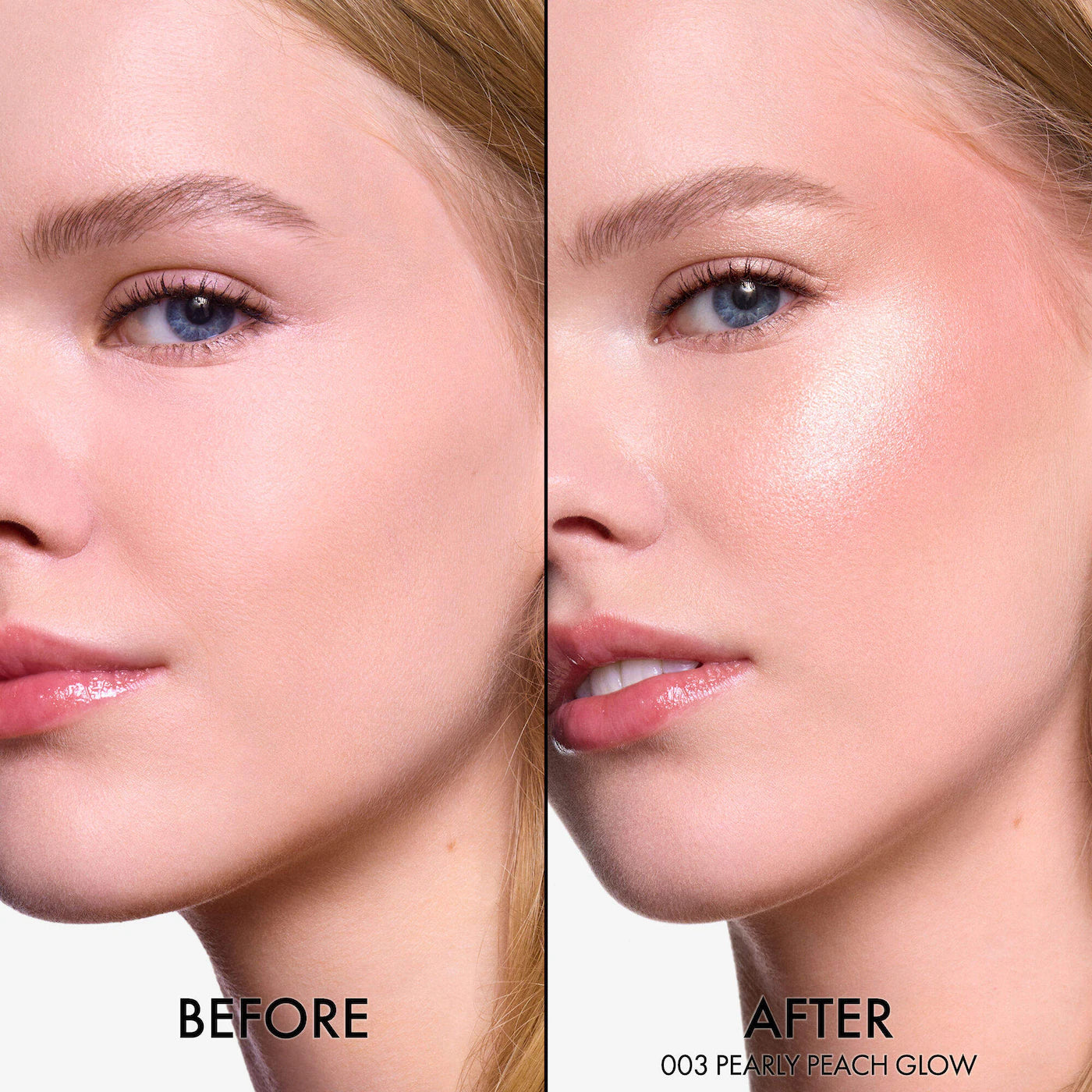 Backstage Glow Maximizer Face Palette / 003 Pearly Peach Glow - Dior.