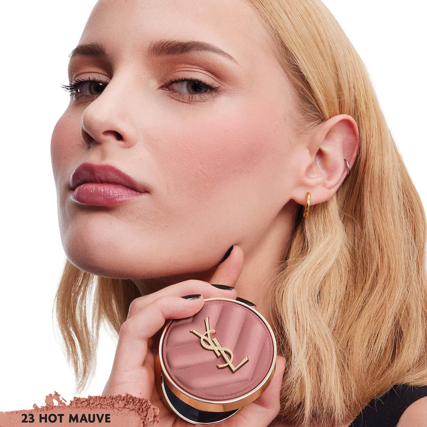Make Me Blush 24H Buildable Powder Blush/ 23 Hot Mauve  -Yves Saint Laurent.