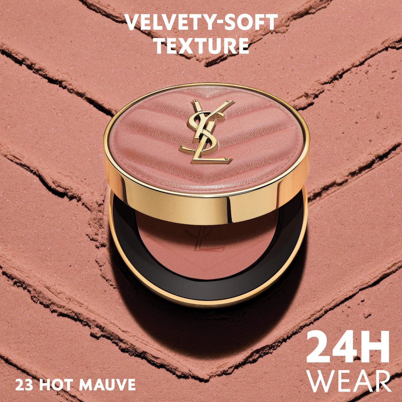 Make Me Blush 24H Buildable Powder Blush/ 23 Hot Mauve  -Yves Saint Laurent.