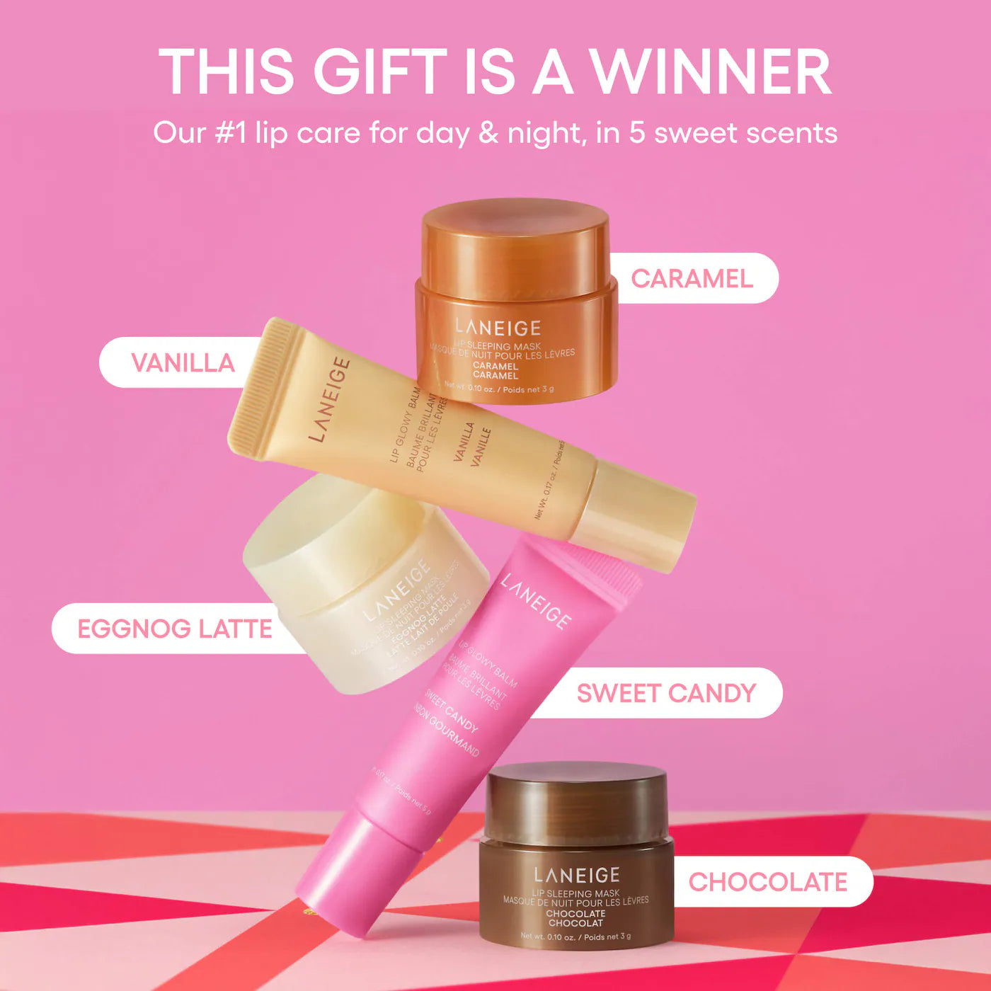 Midnight Minis Lip Glowy Balm and Lip Sleeping Mask Gift Set - LANEIGE.