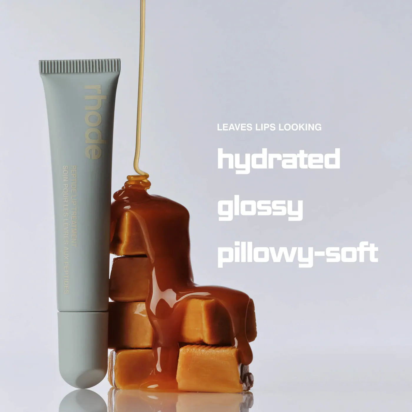Peptide Lip Treatment Nourishing Glaze / Salted Caramel - Rhode . PREVENTA
