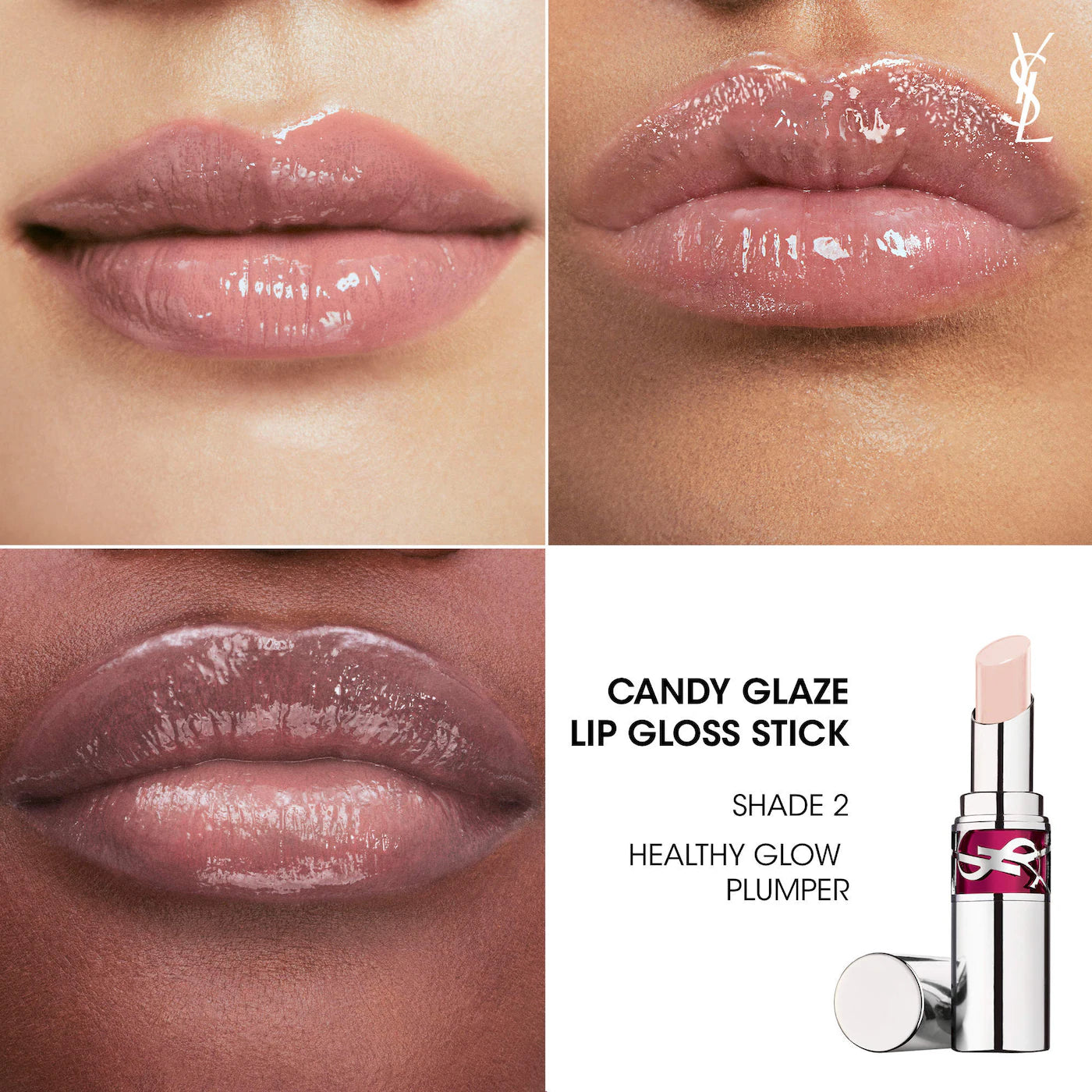 YSL Candy Glaze Lip Gloss Stick Duo - Yves Saint Laurent.