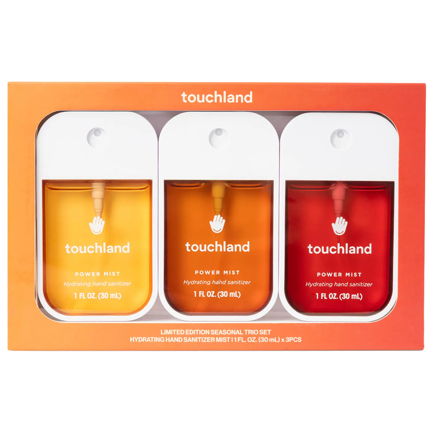 Limited Edition Power Mist Hydrating Hand Sanitizer Seasonal Trio Set- Touchland.