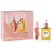 Glossy & Glazed Hair & Lip Oil Gift Set- Gisou.