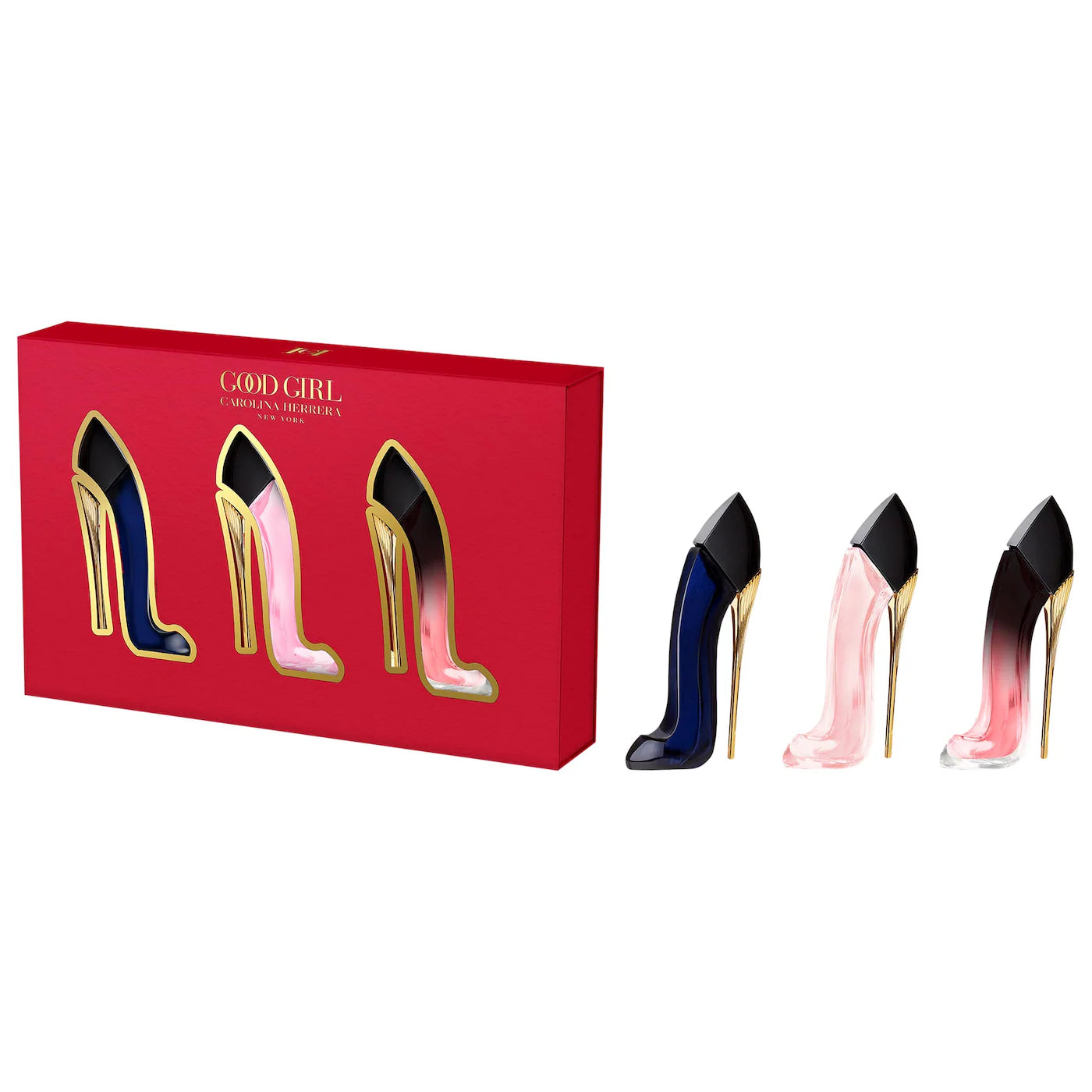 Good Girl Collection Mini Replica Perfume Trio Set- Carolina Herrera.