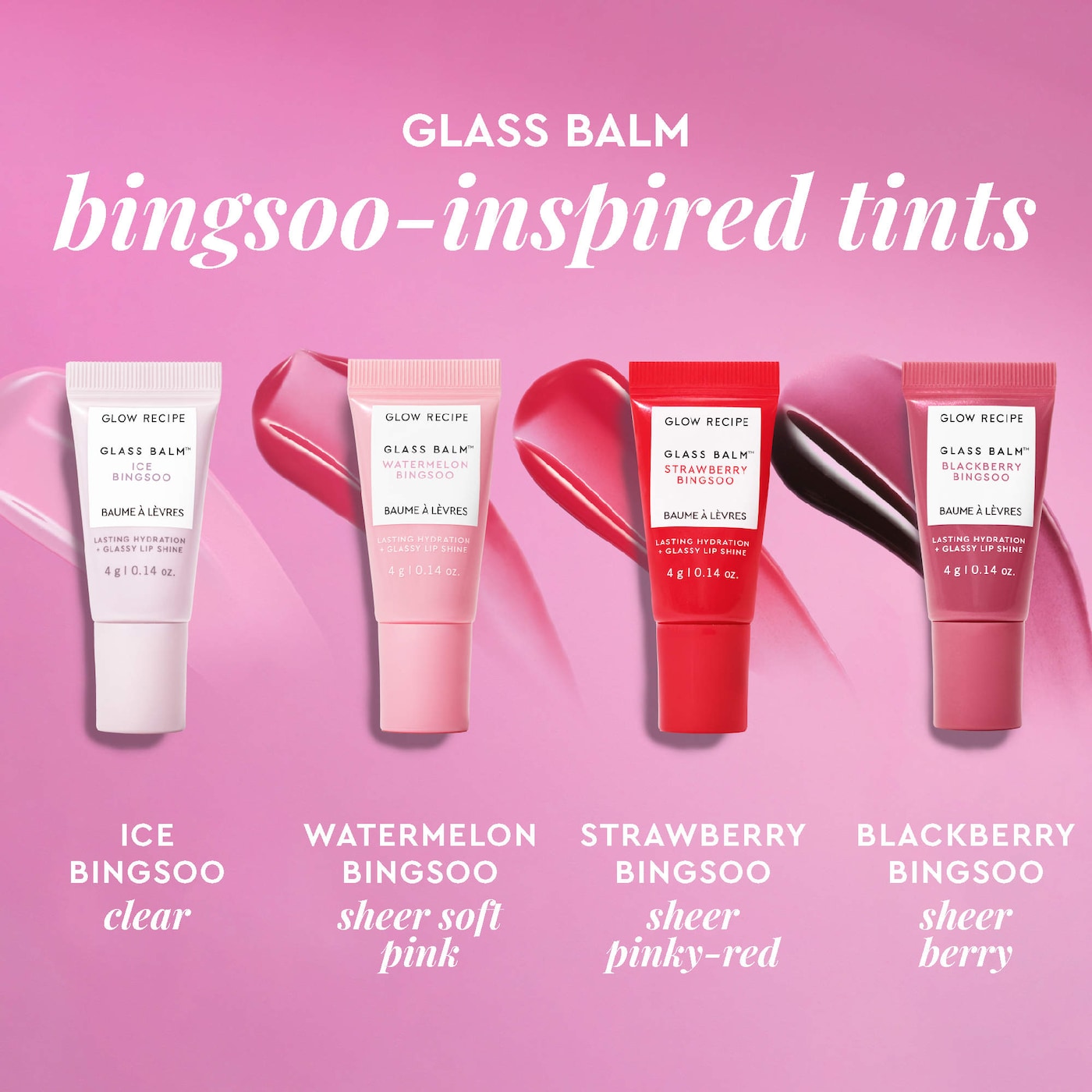 Mini Glass Balm Lip Collection Gift Set - Glow Recipe.