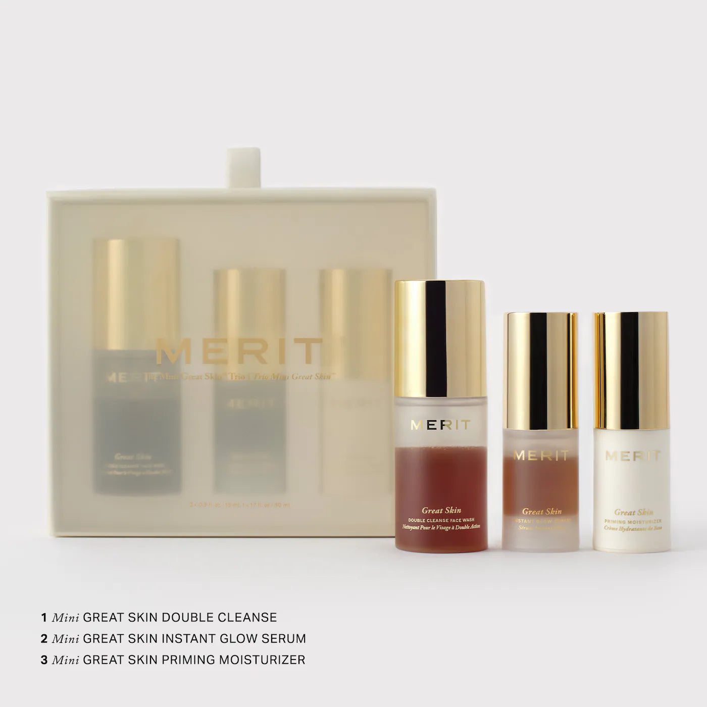 Mini Great Skin Skincare Essentials Gift Set - MERIT PREVENTA.