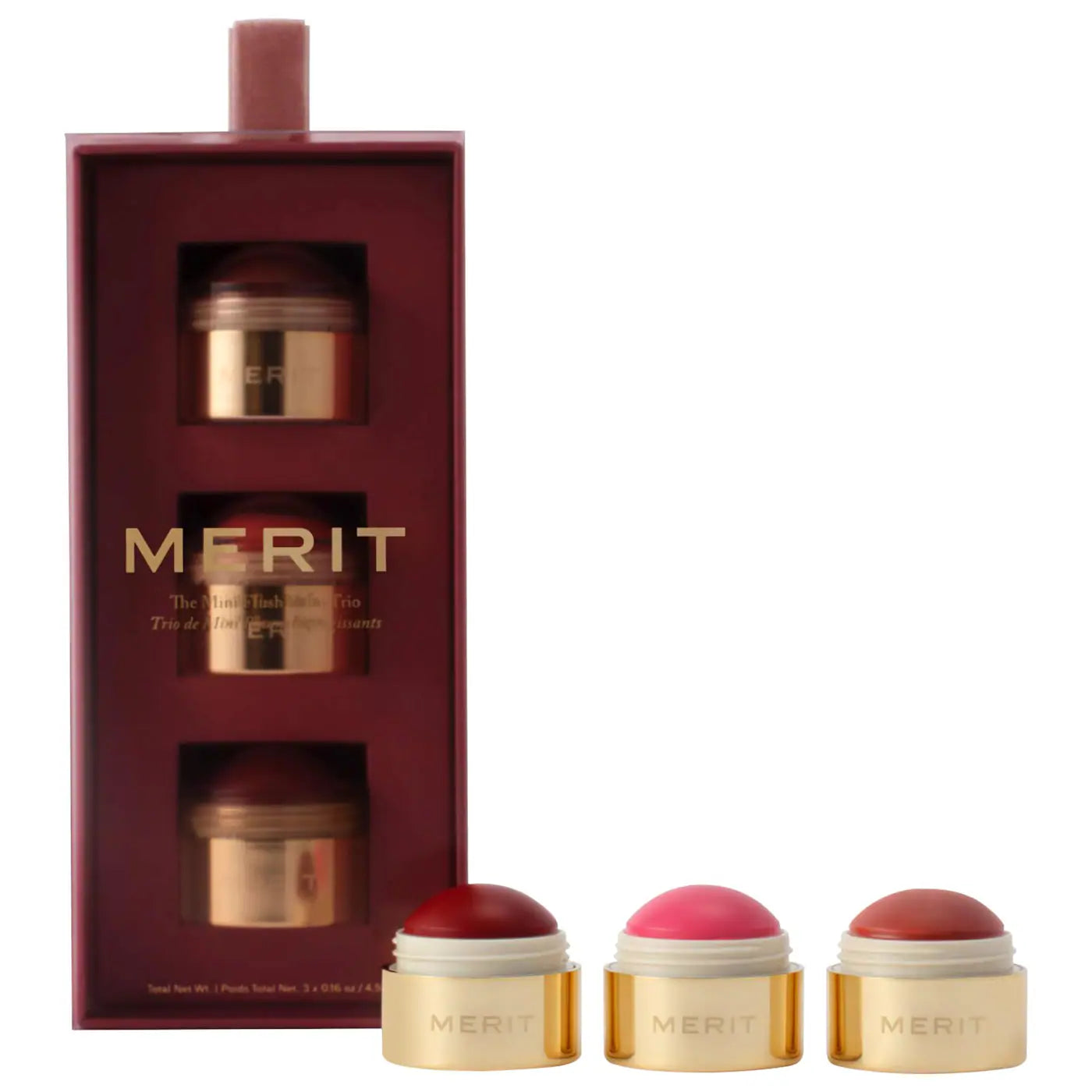 The Mini Flush Blush Balm Trio- MERIT.