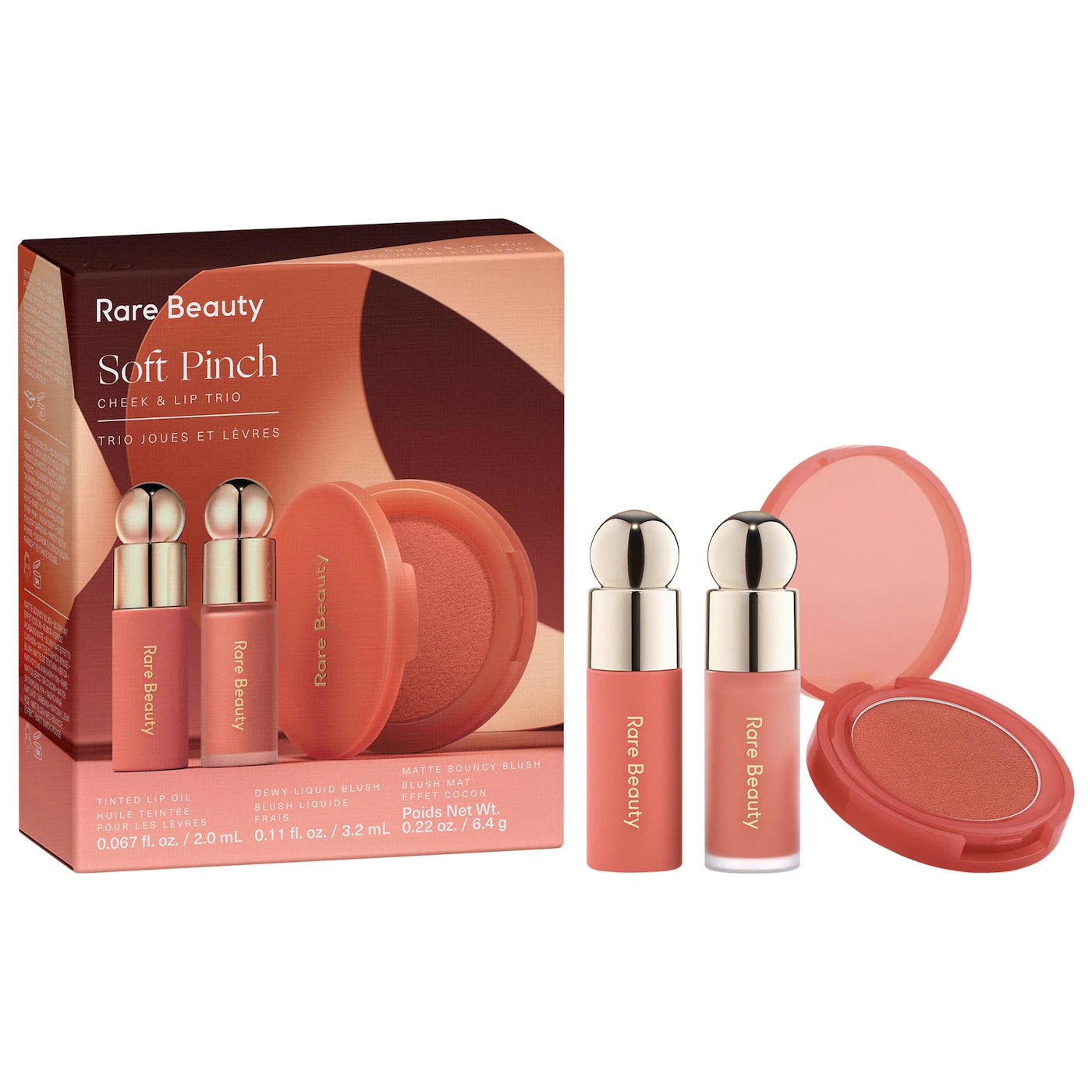 Soft Pinch Cheek & Lip Trio Makeup Gift Set - Rare Beauty by Selena Gomez.