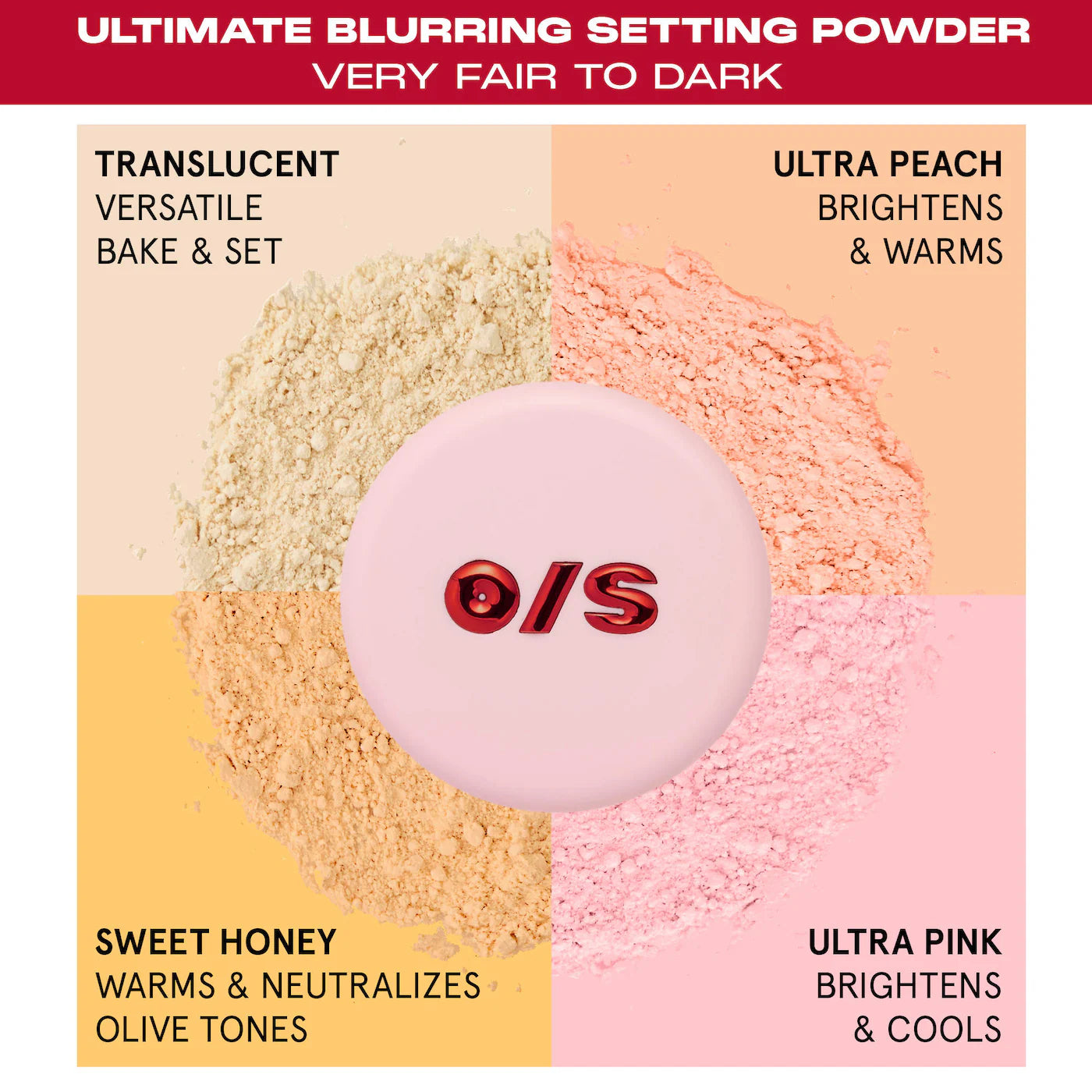 Ultimate Blurring Setting Powder Blurred & Bright Travel Duo / Transluscent/Ultra Pink - ONE/SIZE by Patrick Starrr.