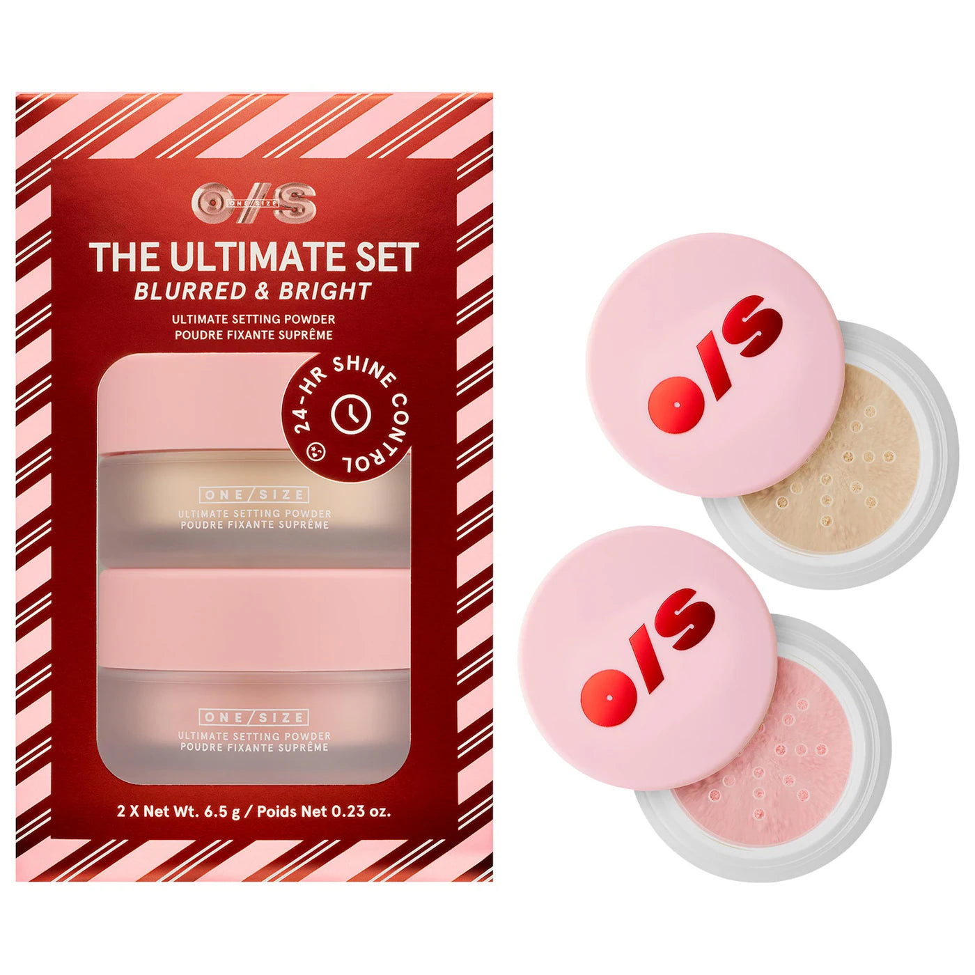Ultimate Blurring Setting Powder Blurred & Bright Travel Duo / Transluscent/Ultra Pink - ONE/SIZE by Patrick Starrr.
