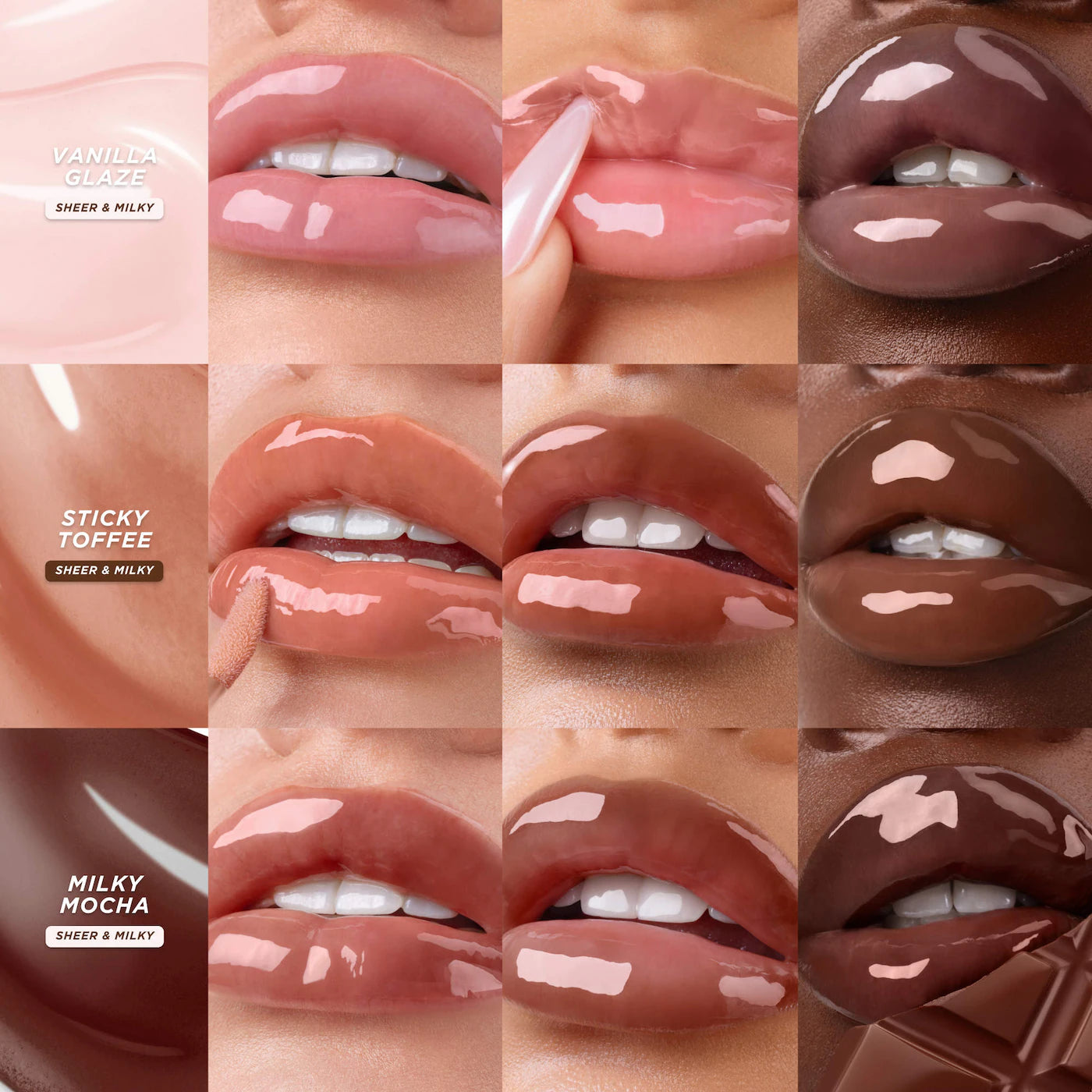 Honey Infused Hydrating Lip Oil / Milky Mocha -  Gisou PREVENTA.
